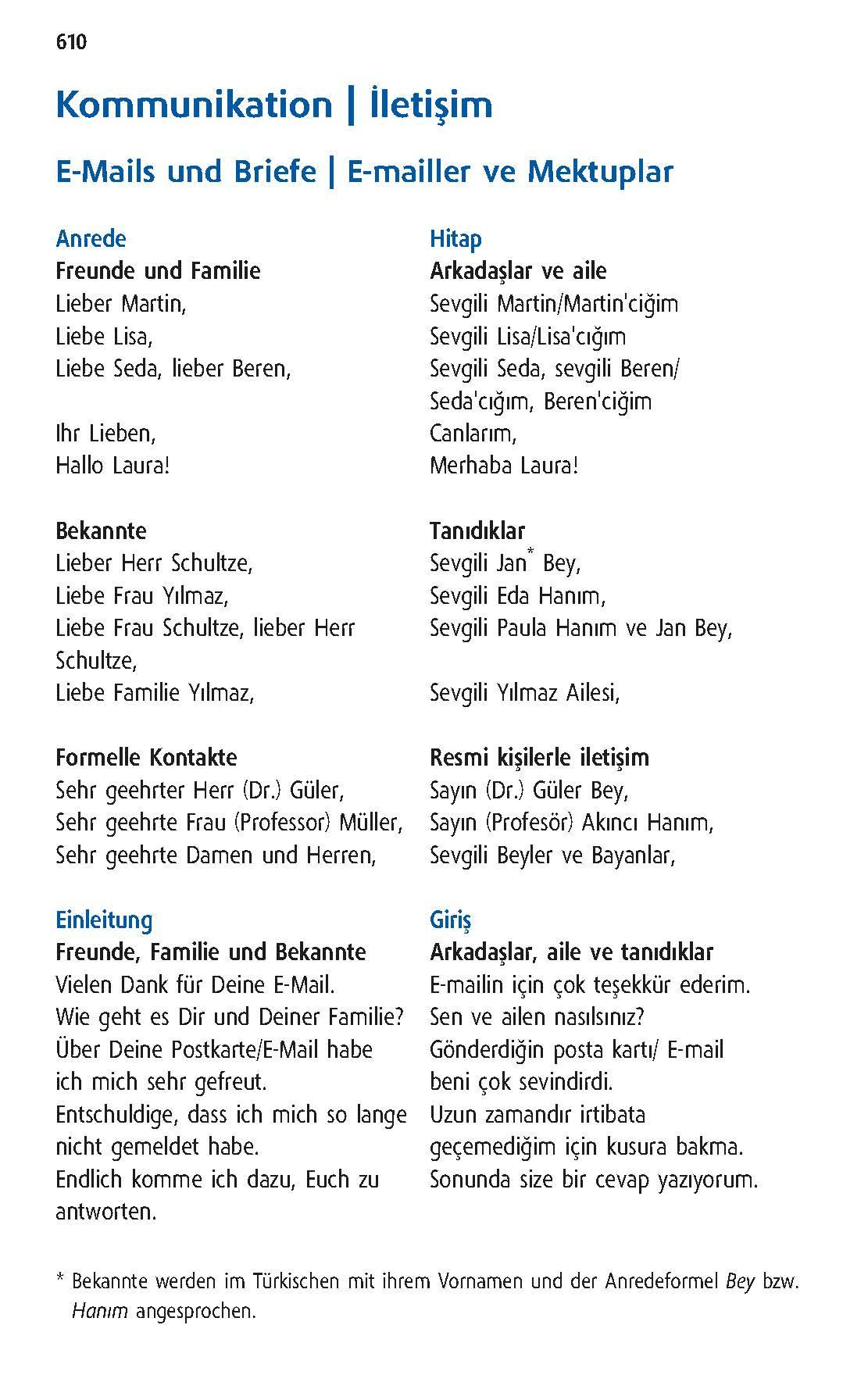 Beispielinhalt (Bild) Langenscheidt Praktisches Wörterbuch Türkisch