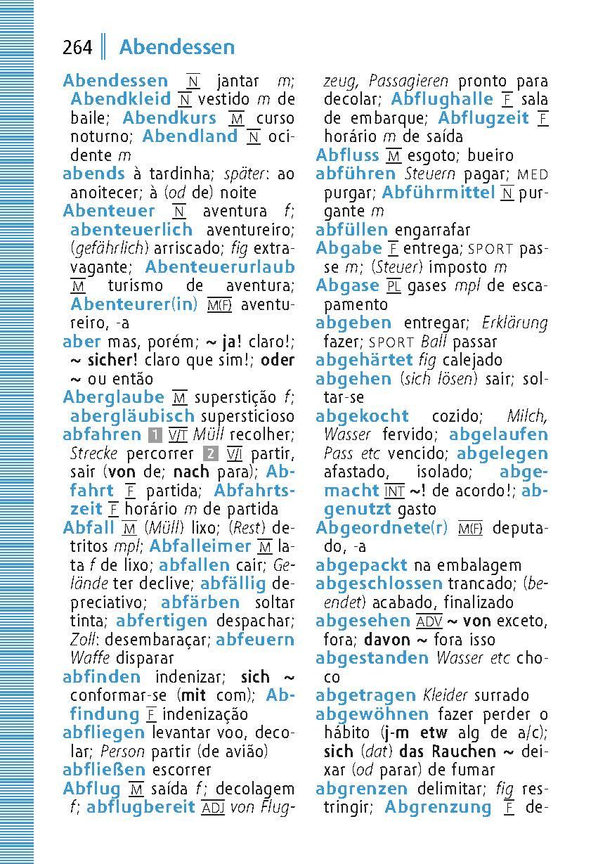 Beispielinhalt (Bild) Langenscheidt Universal-Wörterbuch Brasilianisches Portugiesisch