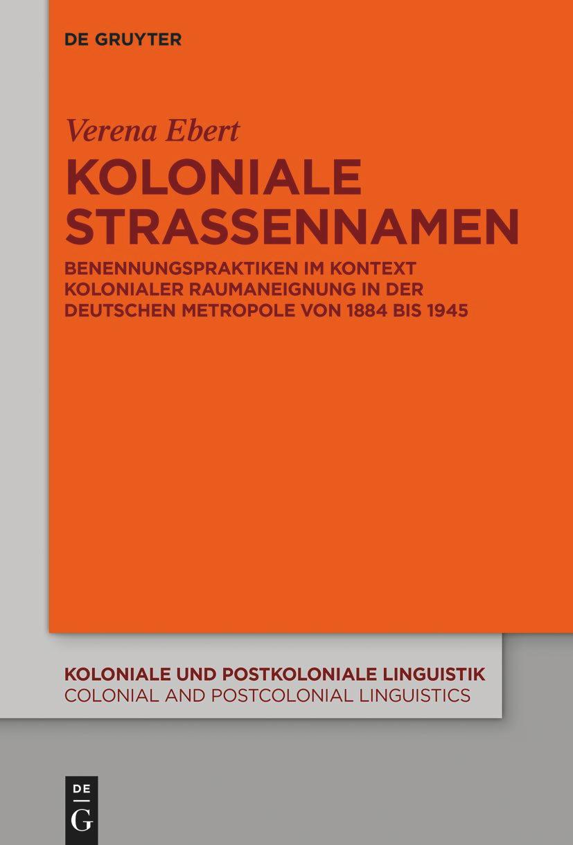 Vorderes Coverbild Koloniale Straßennamen