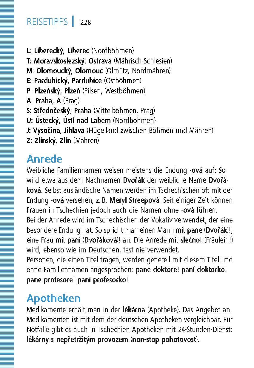 Beispielinhalt (Bild) Langenscheidt Universal-Wörterbuch Tschechisch