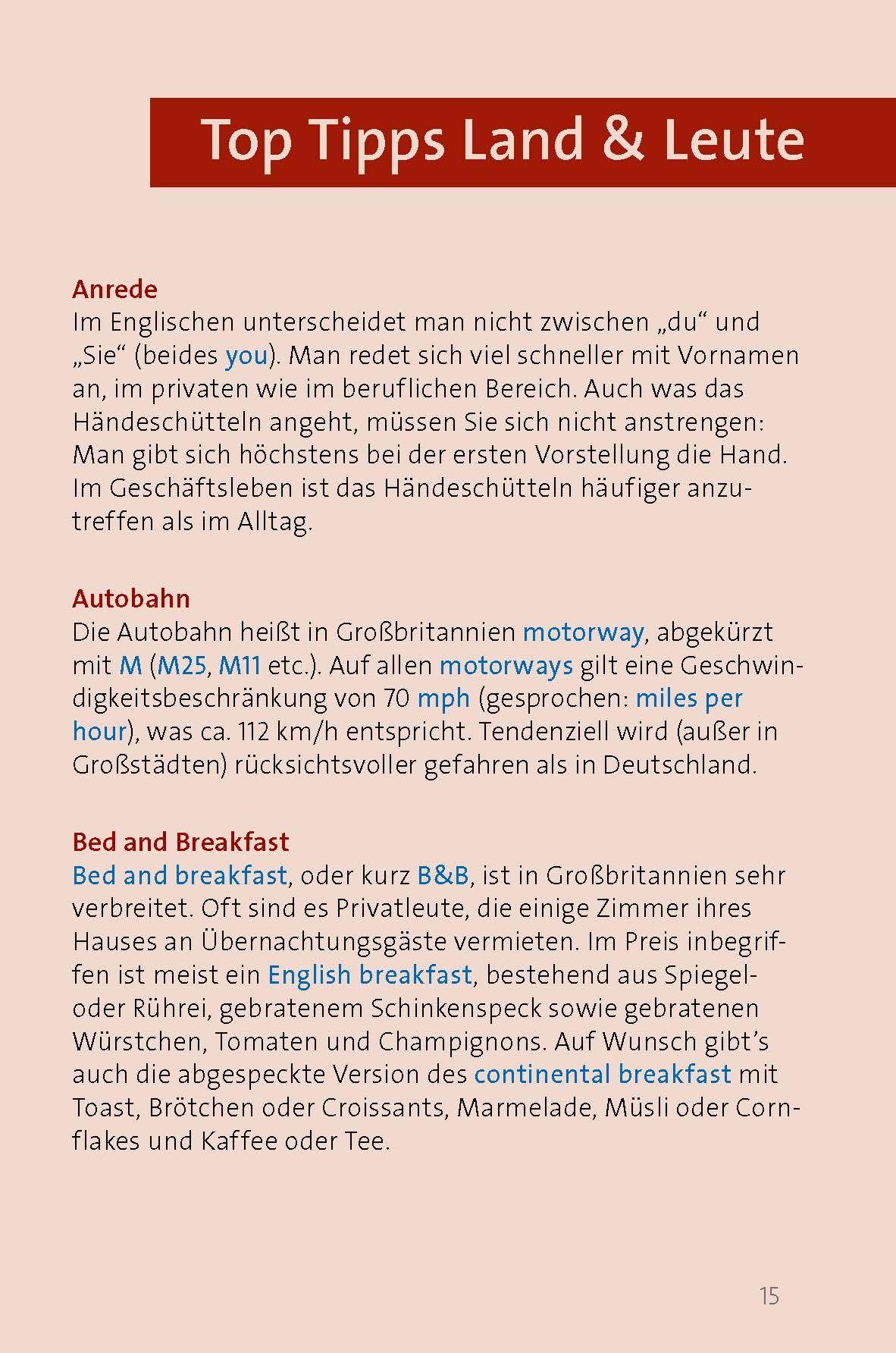 Beispielinhalt (Bild) Langenscheidt Sprachführer Englisch