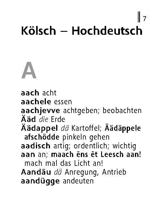 Beispielinhalt (Bild) Langenscheidt Lilliput Kölsch