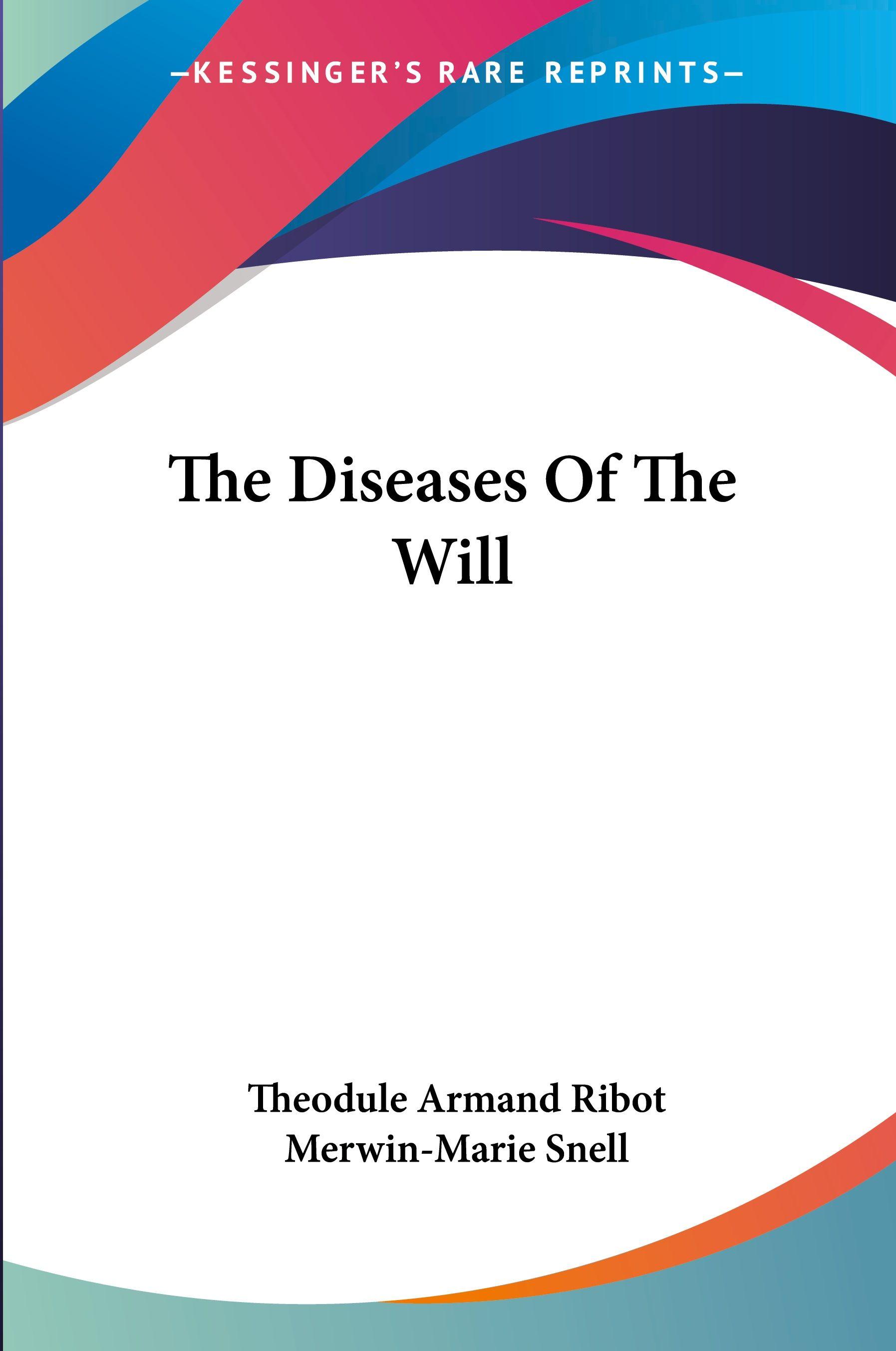 Vorderes Coverbild The Diseases Of The Will
