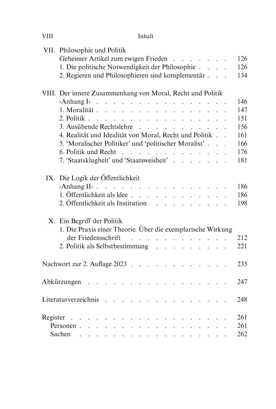 Beispielinhalt (Bild) Immanuel Kants Entwurf >Zum Ewigen Frieden<