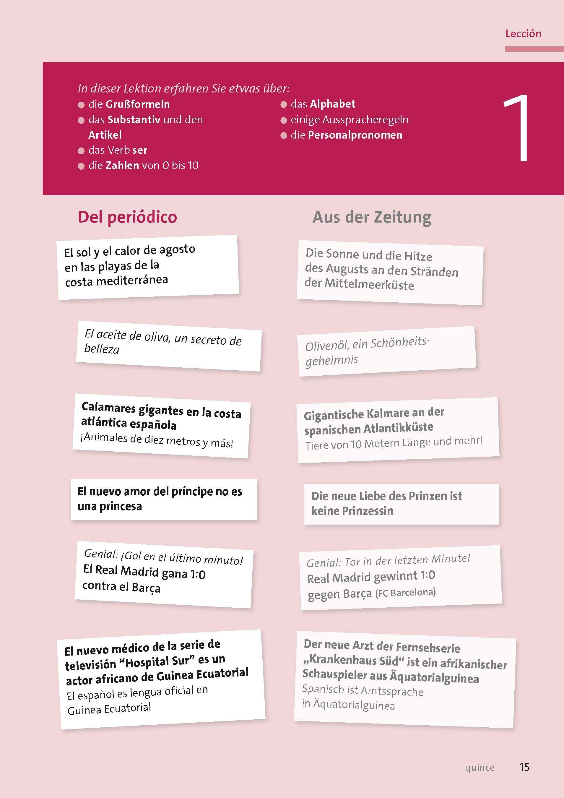 Beispielinhalt (Bild) Langenscheidt Sprachk. mit System Spanisch