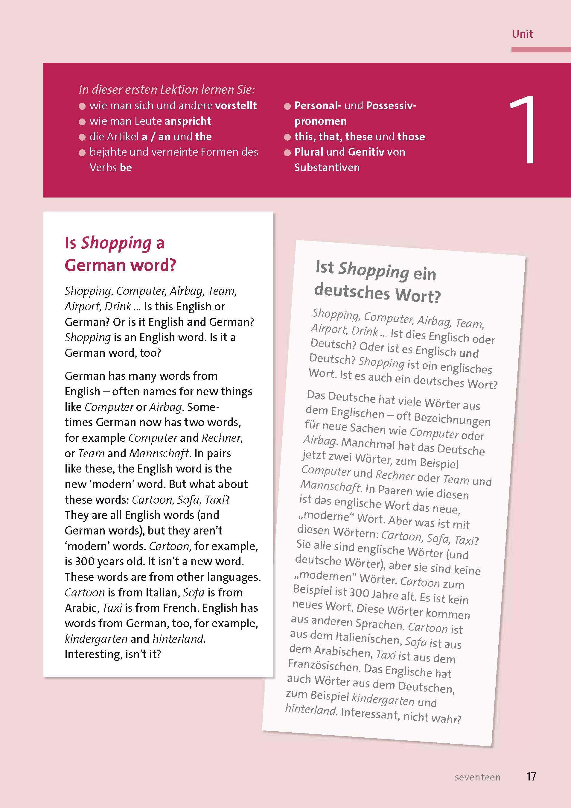 Beispielinhalt (Bild) Langenscheidt Sprachkurs mit System Englisch