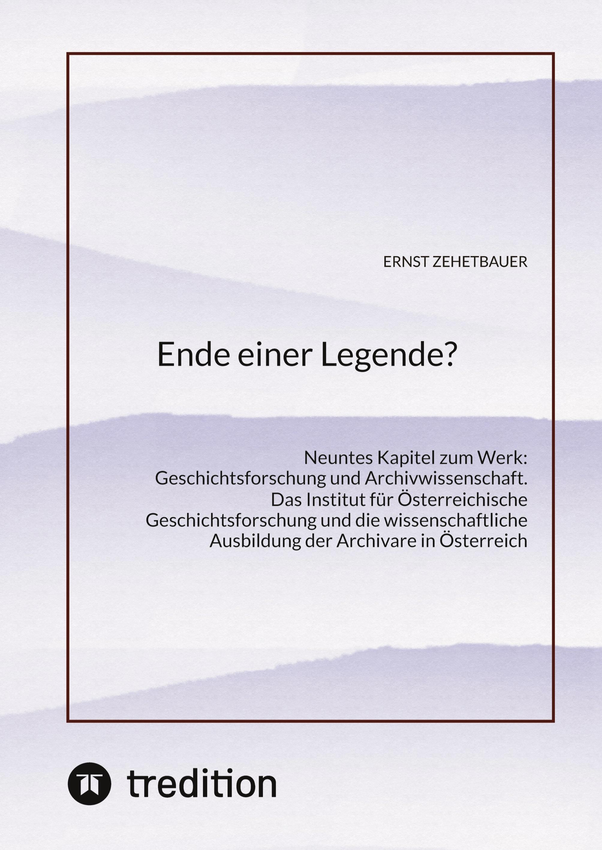 Vorderes Coverbild Ende einer Legende?
