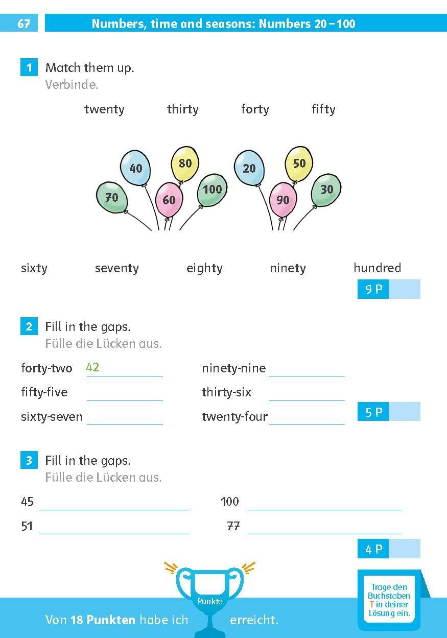 Beispielinhalt (Bild) Die Englisch-Helden Englisch-Testblock So gut bin ich! 4. Klasse