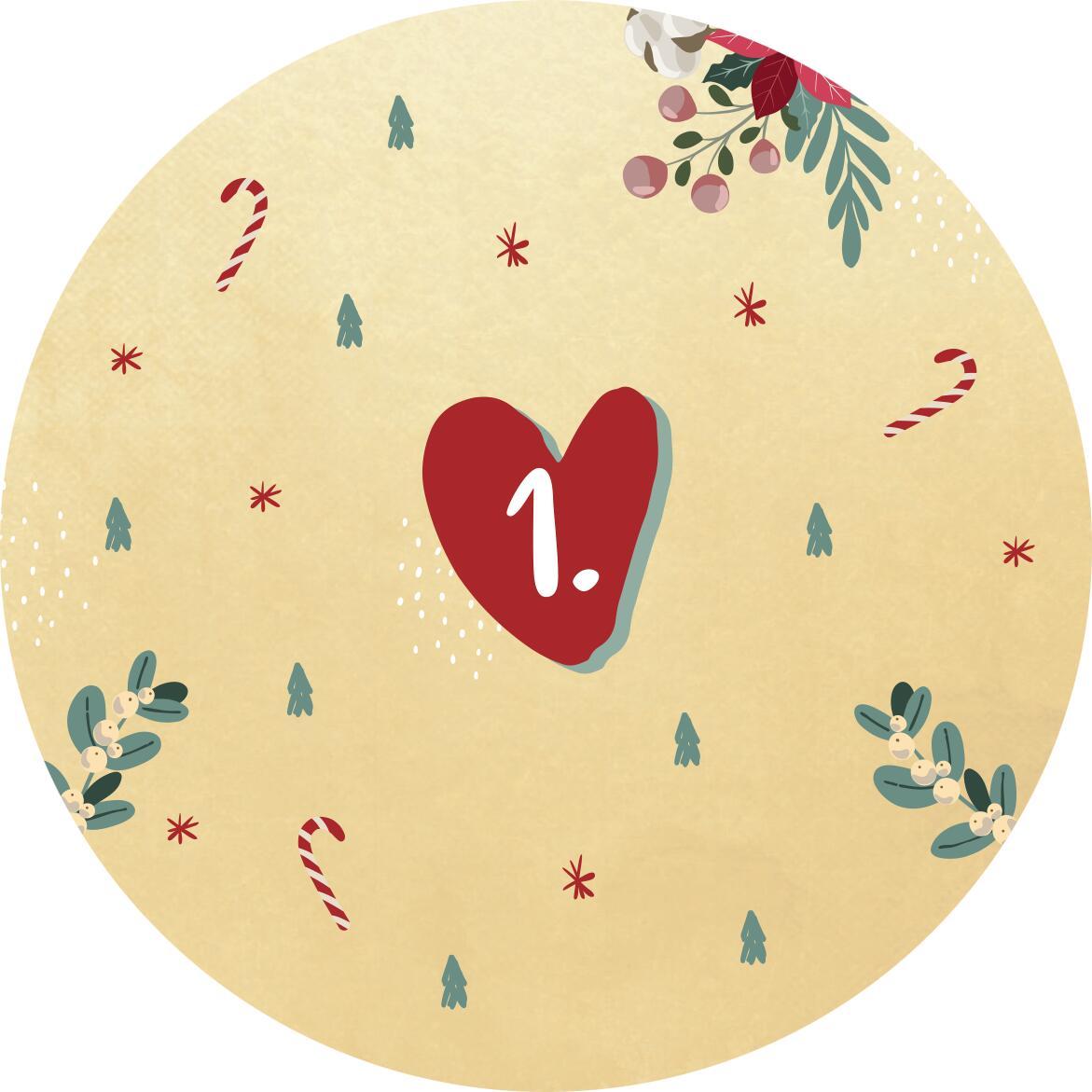 Beispielinhalt (Bild) Advent in der Dose. 24 liebe Wünsche für dich