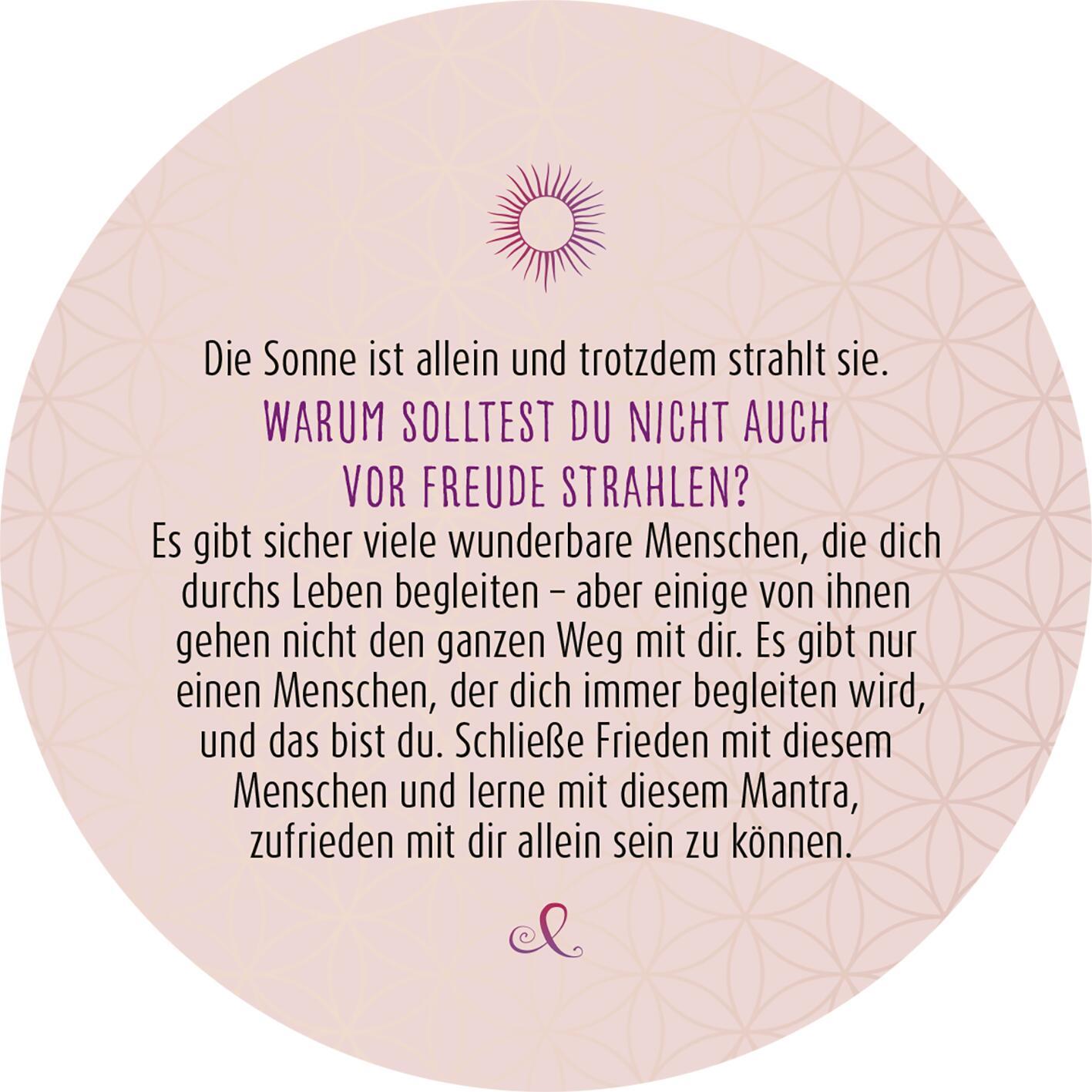 Beispielinhalt (Bild) Adventskalender in der Dose. 24 Dankbarkeitsmantras für den Advent
