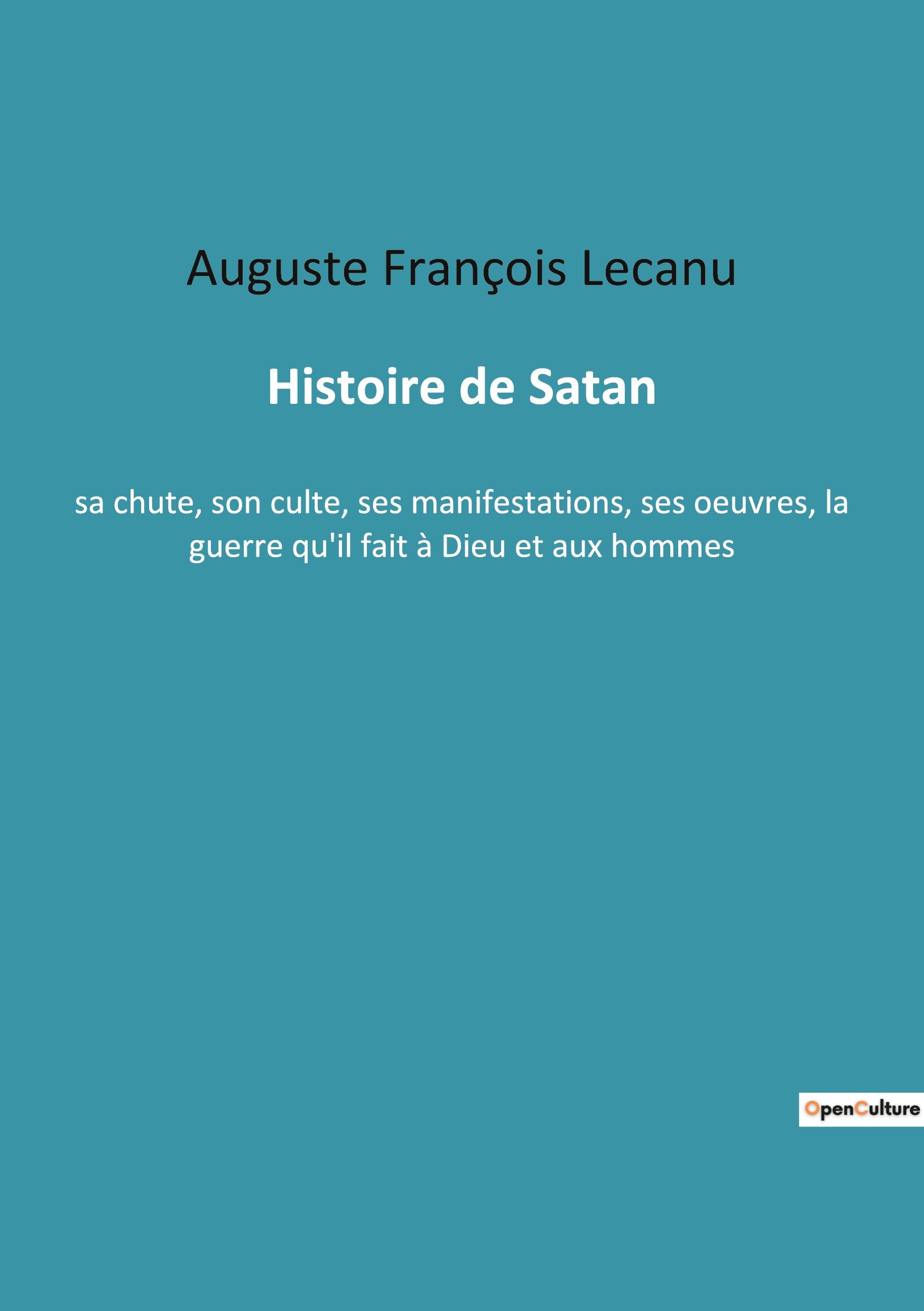 Vorderes Coverbild Histoire de Satan