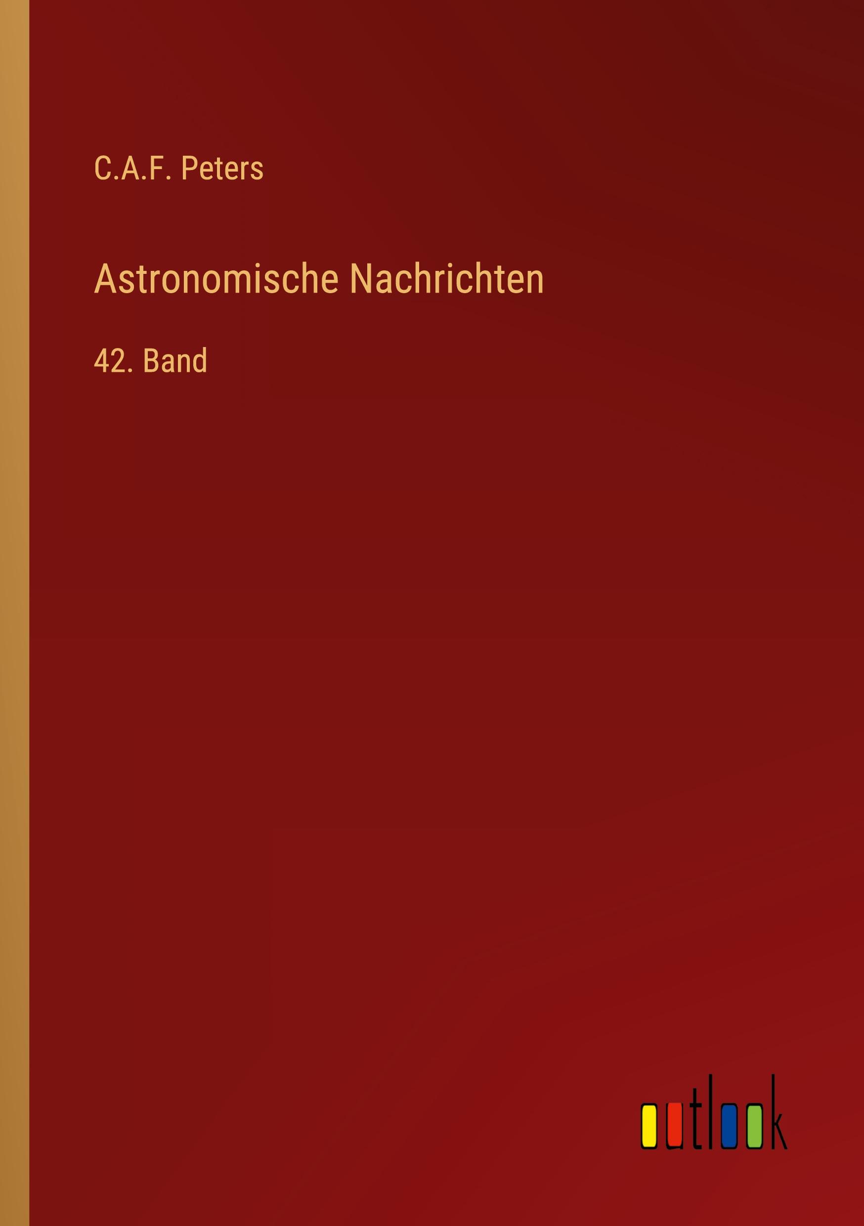 Vorderes Coverbild Astronomische Nachrichten