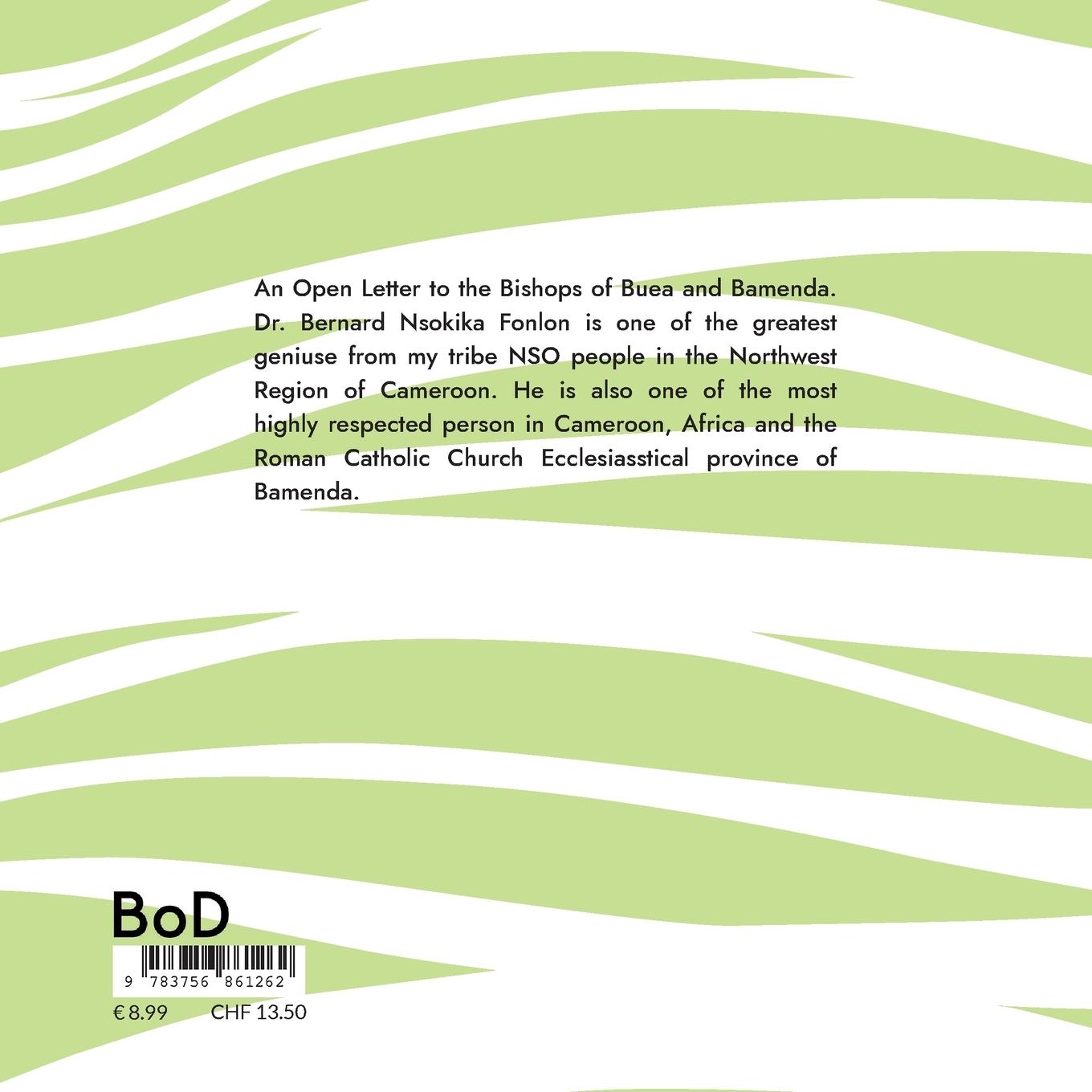 Rückseitencover An Open Letter to the Bishops Of Buea and Bamenda