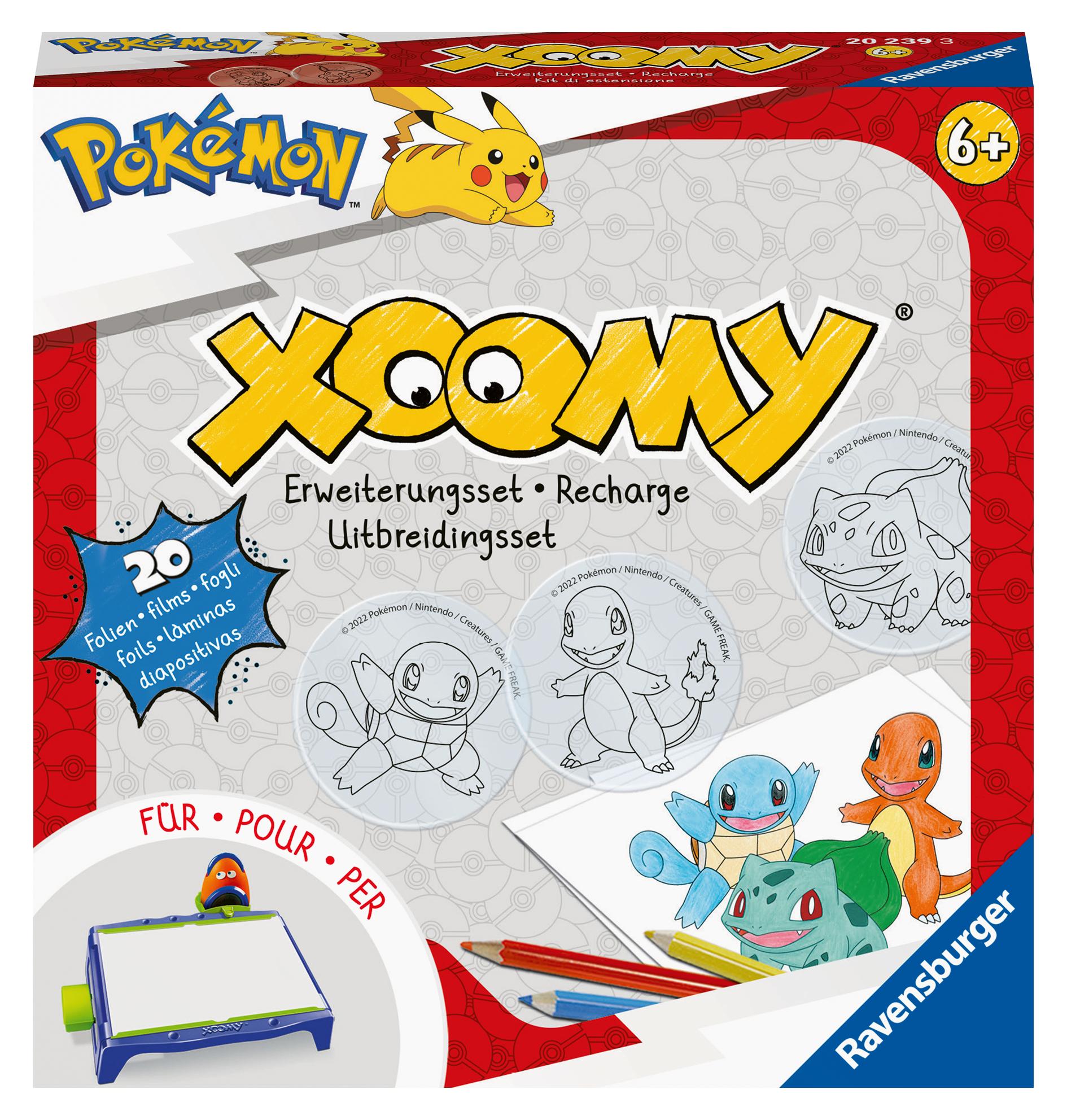 Vorderes Coverbild Ravensburger Xoomy Erweiterungsset Pokémon 20239