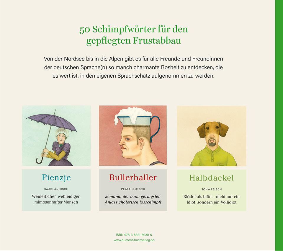 Rückseitencover Schimpfwörter, die es nicht auf Hochdeutsch gibt