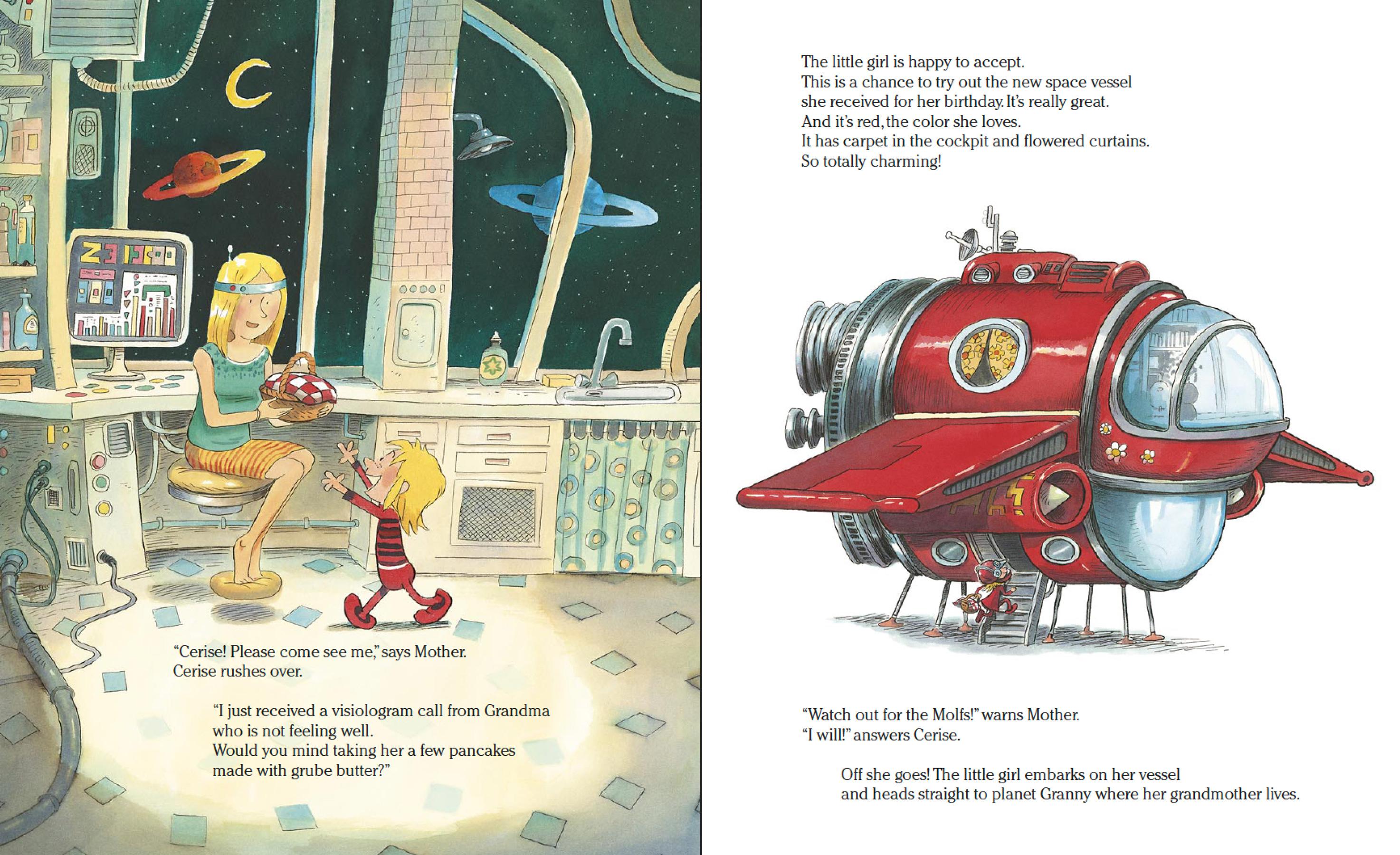 Beispielinhalt (Bild) Emma im Weltall