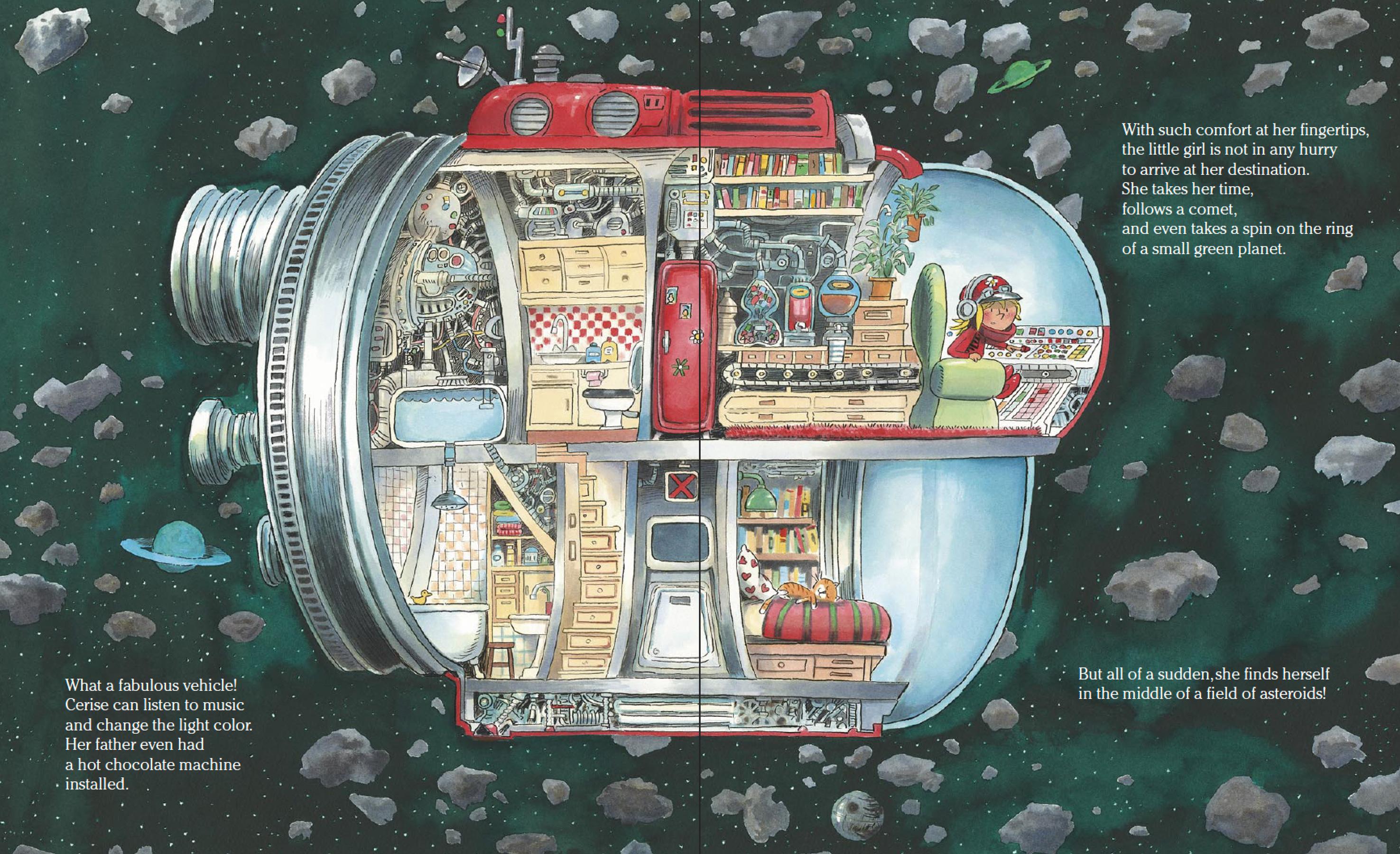 Beispielinhalt (Bild) Emma im Weltall