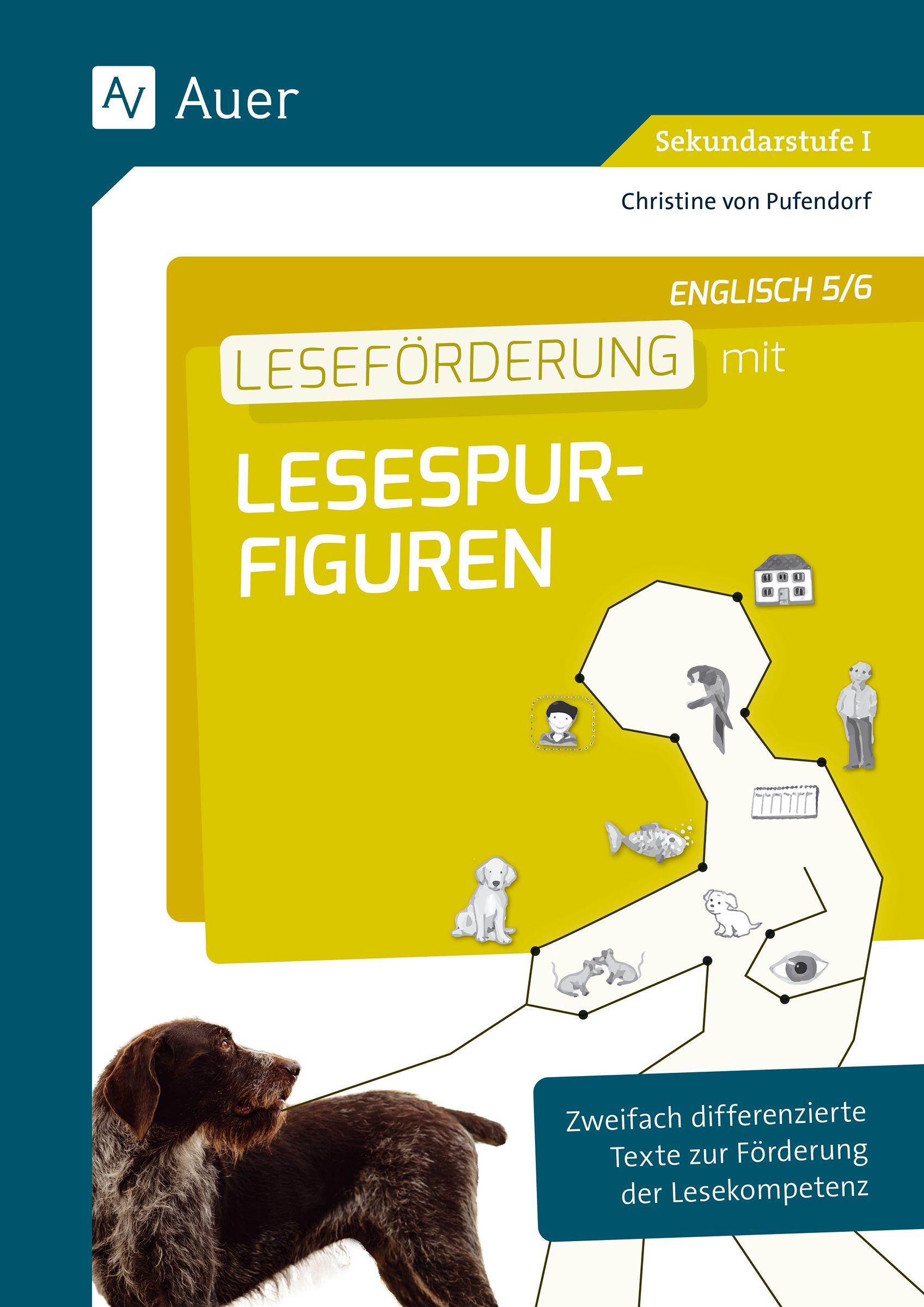 Vorderes Coverbild Leseförderung mit Lesespurfiguren Englisch 5-6