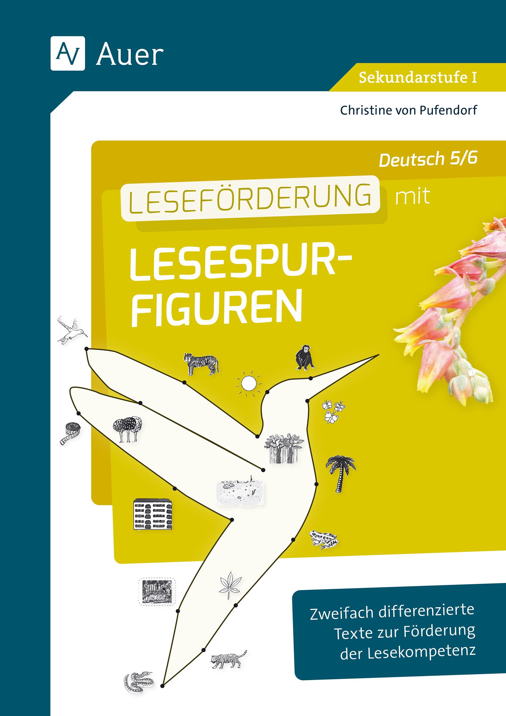 Vorderes Coverbild Leseförderung mit Lesespurfiguren Deutsch 5-6