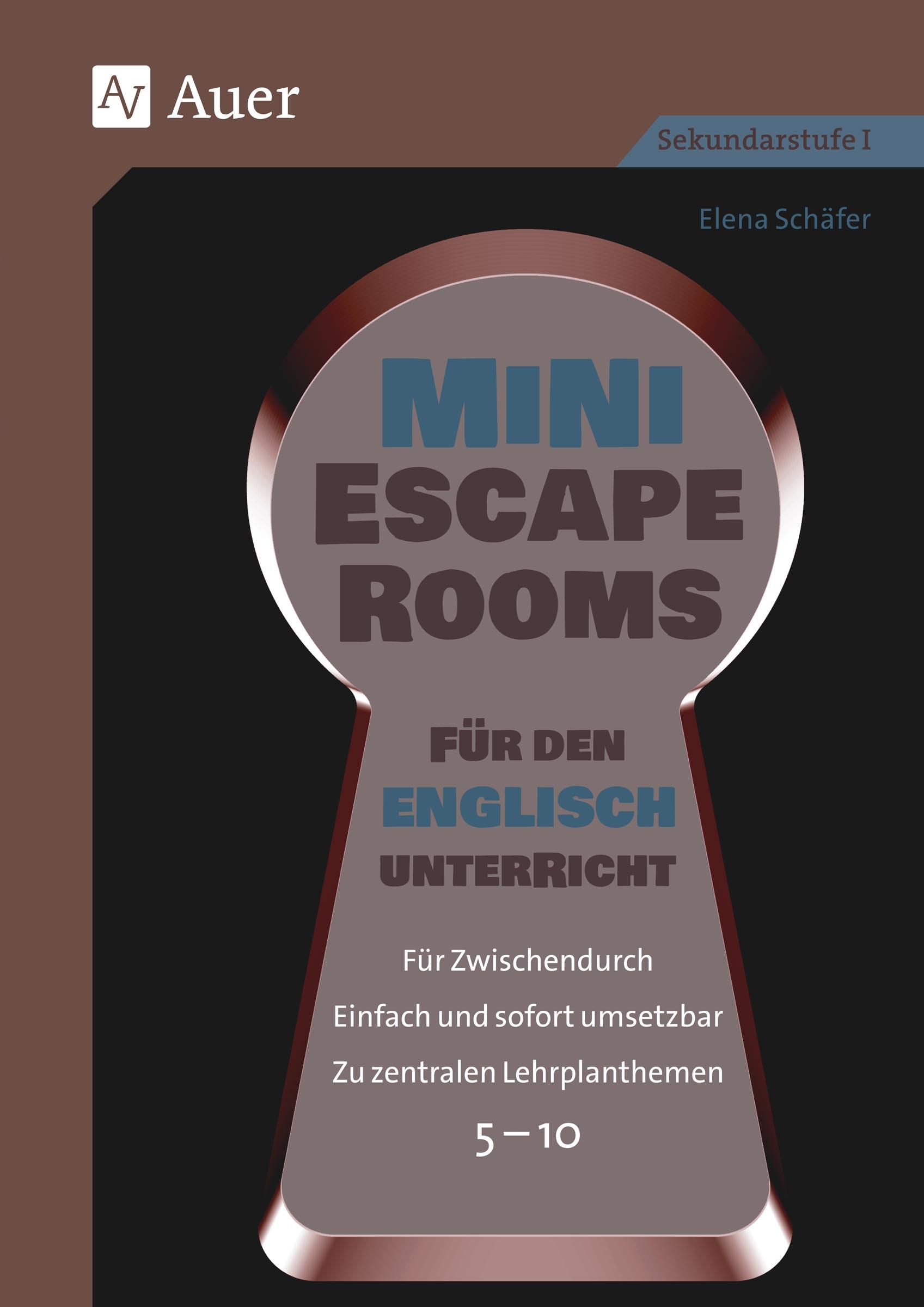 Vorderes Coverbild Mini-Escape Rooms für den Englischunterricht