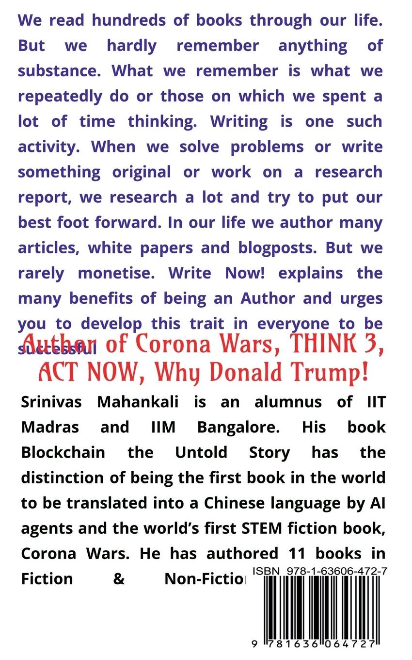 Rückseitencover Write Now!