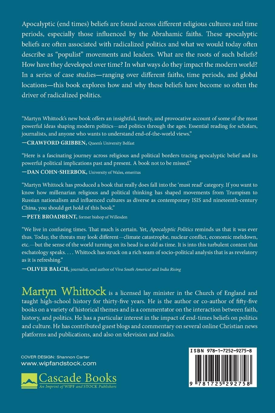 Rückseitencover Apocalyptic Politics