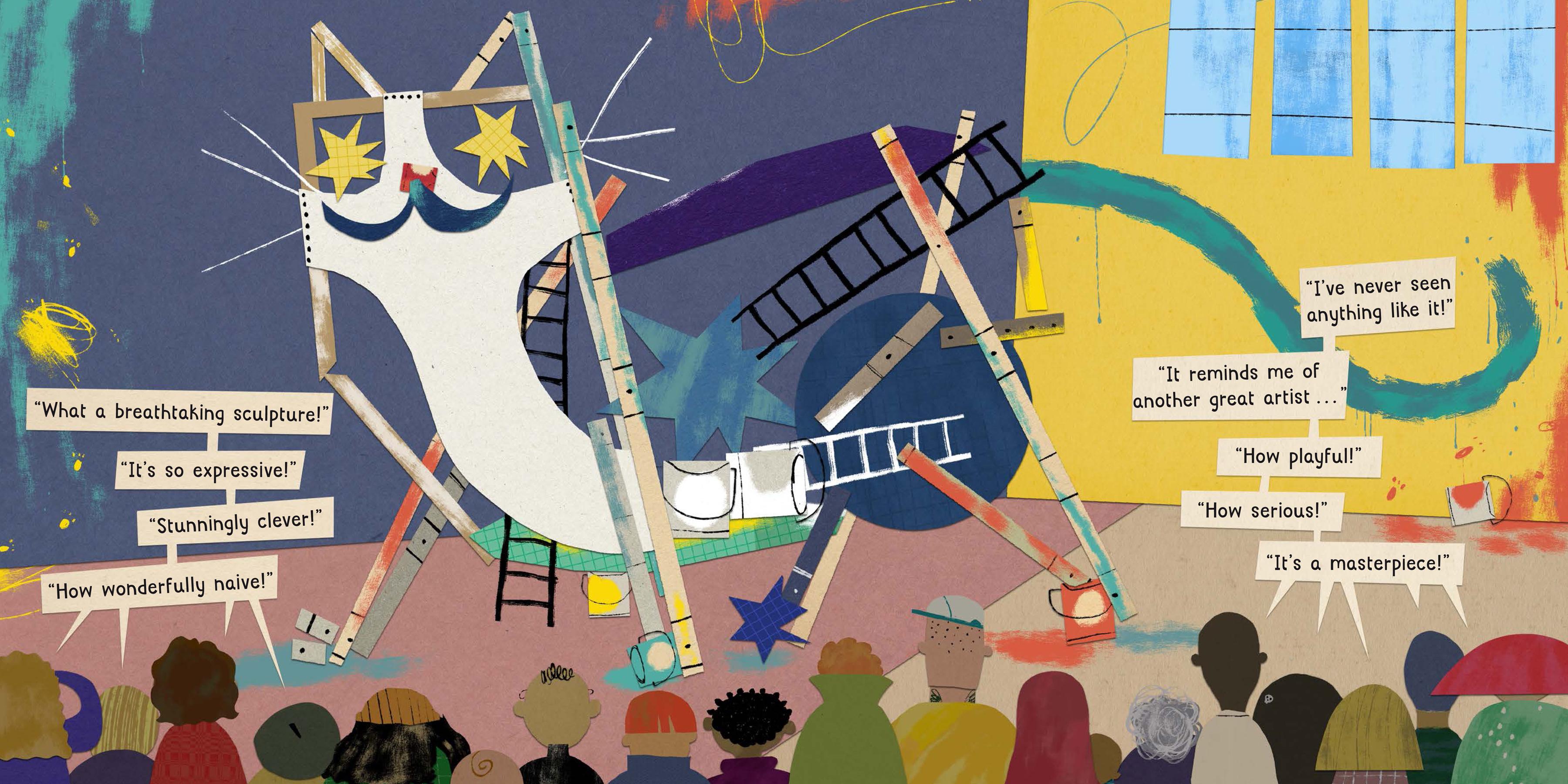 Beispielinhalt (Bild) Matilda, die Museumskatze (Kunst für Kinder)