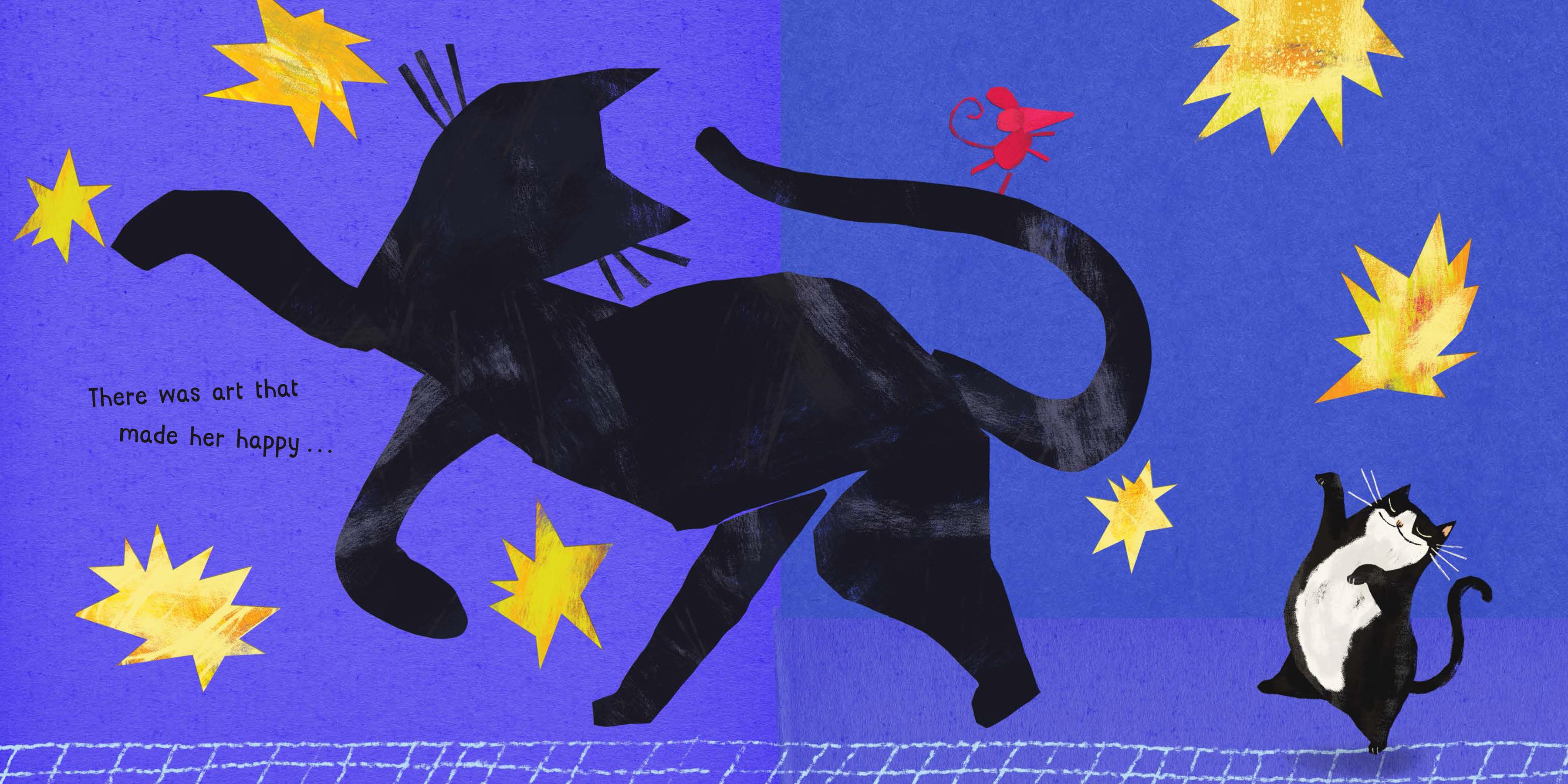 Beispielinhalt (Bild) Matilda, die Museumskatze (Kunst für Kinder)