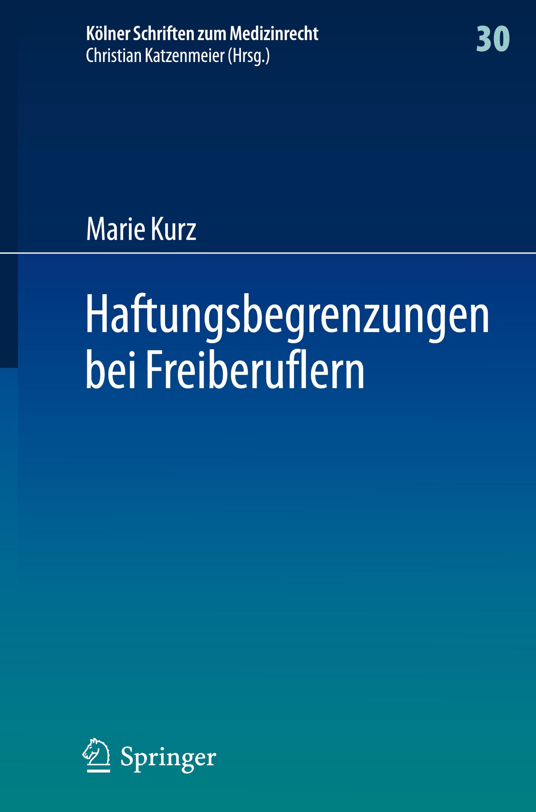 Vorderes Coverbild Haftungsbegrenzungen bei Freiberuflern