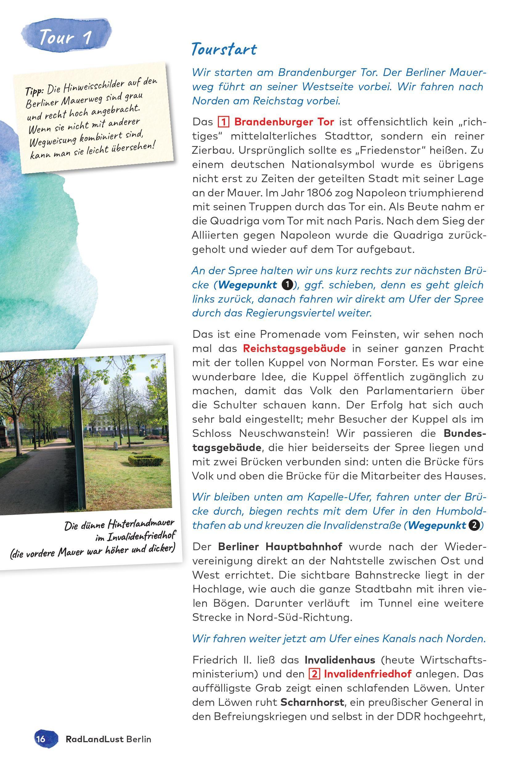 Beispielinhalt (Bild) Berlin und Umland RadLandLust, 32 Lieblingstouren, E-Bike-geeignet, mit Knotenpunkten und Wohnmobilstellplätzen, GPS-Tracks-Download