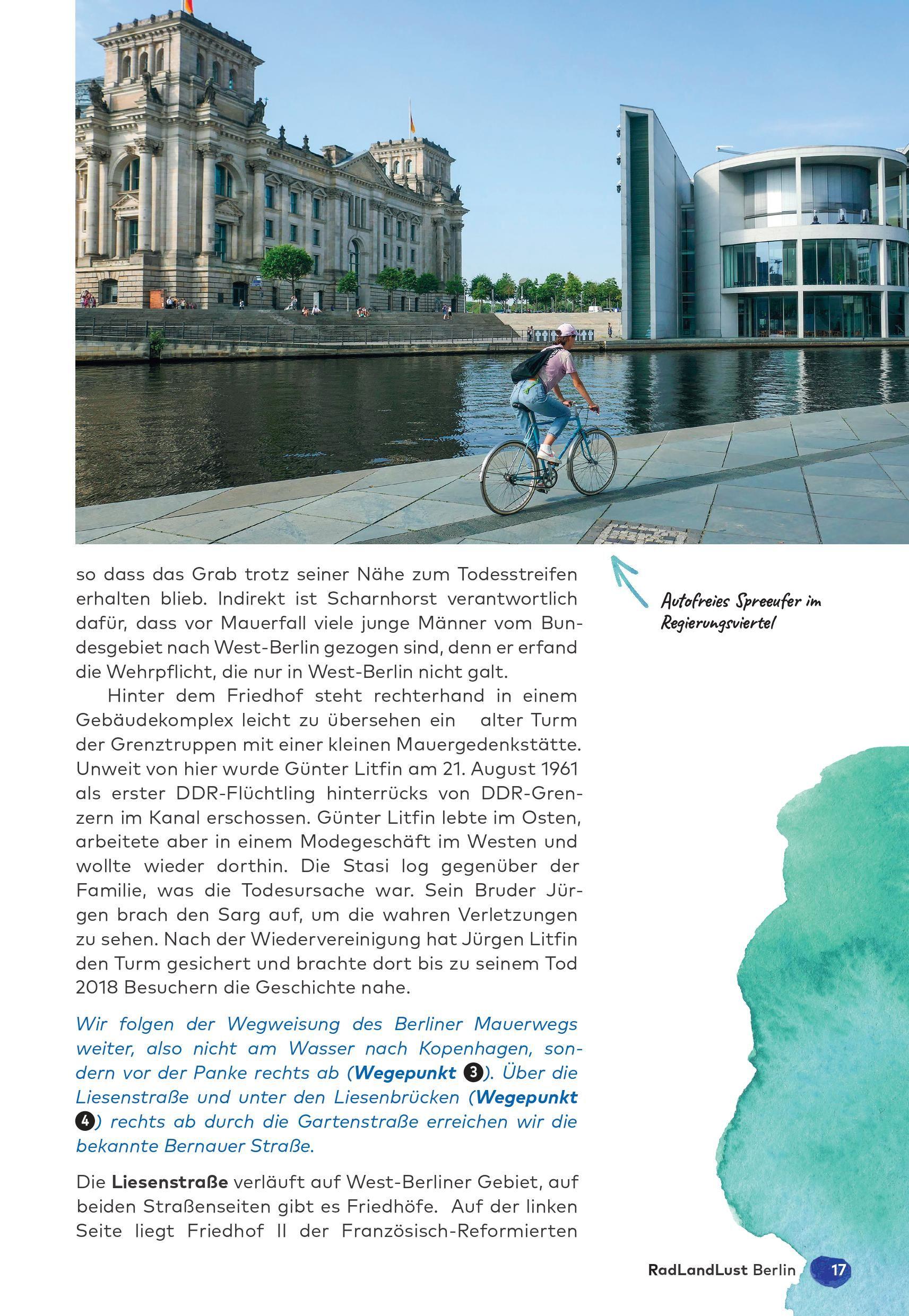 Beispielinhalt (Bild) Berlin und Umland RadLandLust, 32 Lieblingstouren, E-Bike-geeignet, mit Knotenpunkten und Wohnmobilstellplätzen, GPS-Tracks-Download