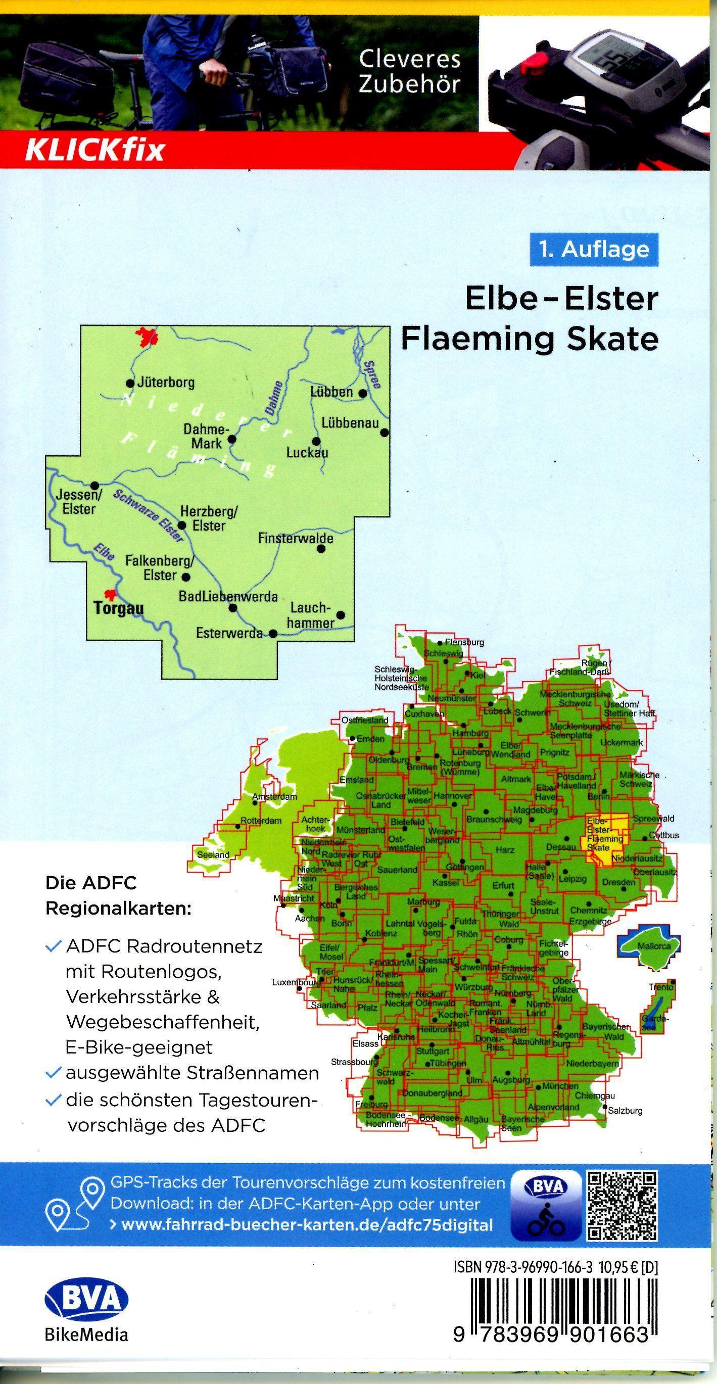 Beispielinhalt (Bild) ADFC-Regionalkarte Elbe-Elster-Flaeming Skate, 1:75.000, reiß- und wetterfest, mit kostenlosem GPS-Download der Touren via BVA-website oder Karten-App