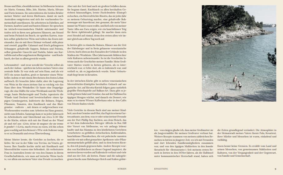 Beispielinhalt (Bild) Istrien - Deutscher Kochbuchpreis 2023 Silber