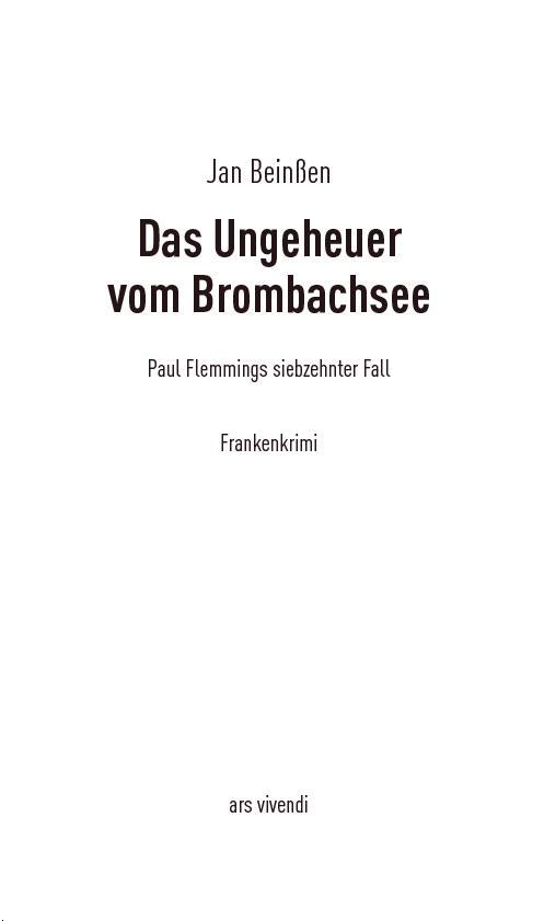 Beispielinhalt (Bild) Das Ungeheuer vom Brombachsee