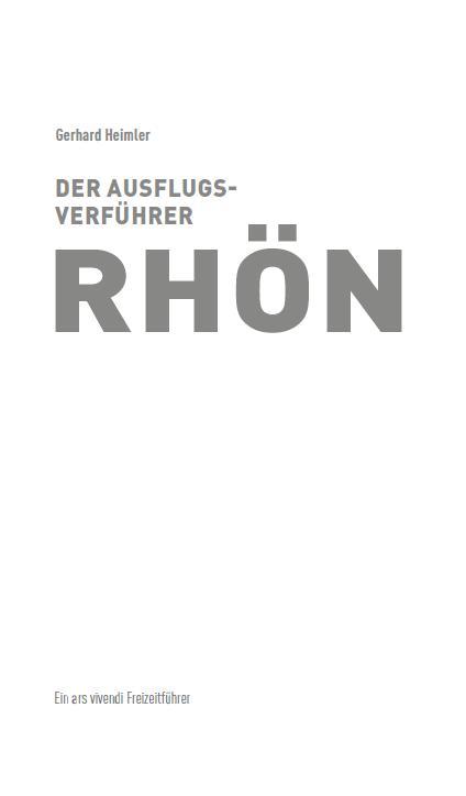Beispielinhalt (Bild) Ausflugsverführer Rhön