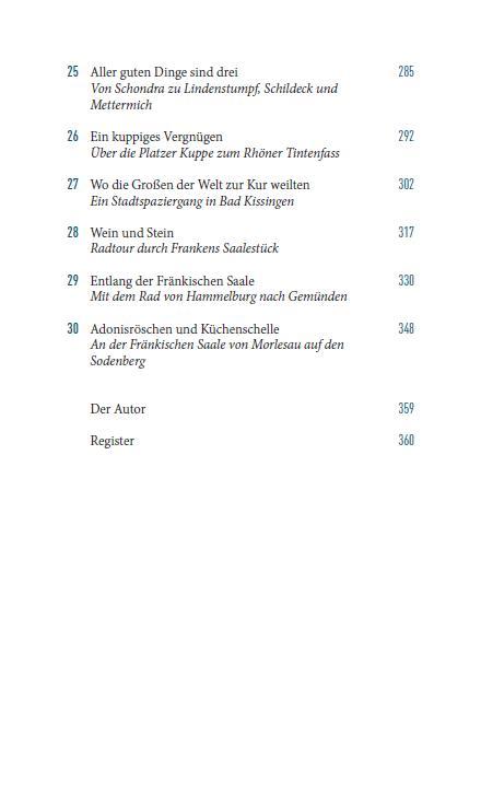 Beispielinhalt (Bild) Ausflugsverführer Rhön