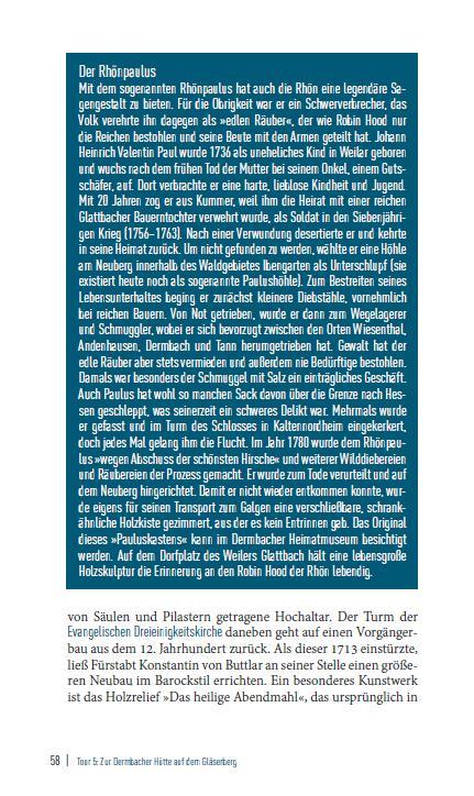 Beispielinhalt (Bild) Ausflugsverführer Rhön