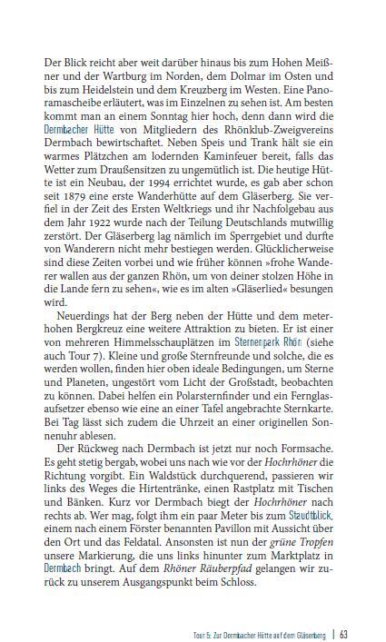 Beispielinhalt (Bild) Ausflugsverführer Rhön