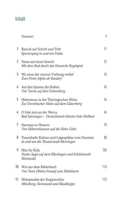 Beispielinhalt (Bild) Ausflugsverführer Rhön
