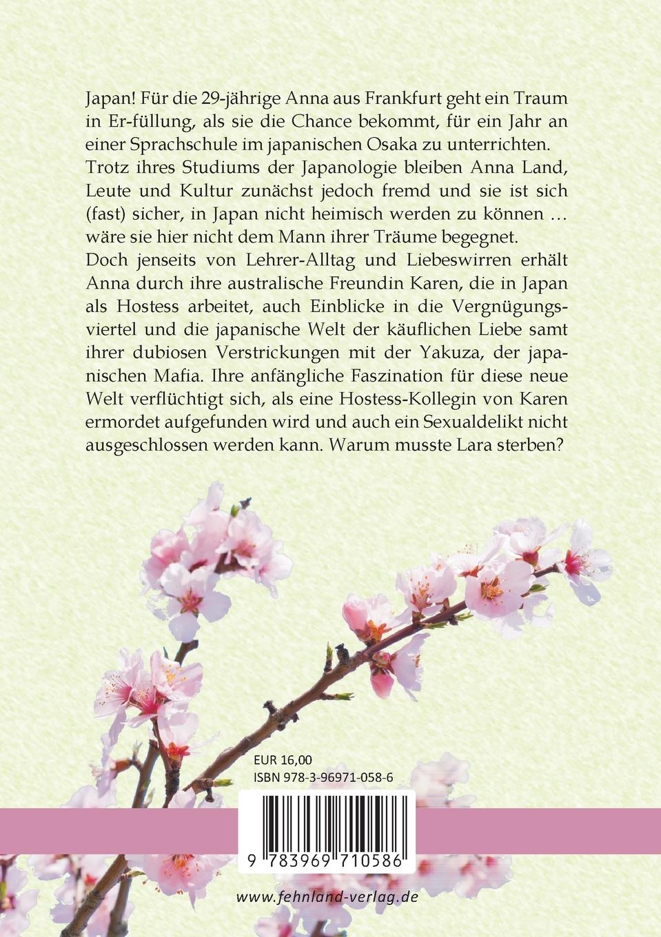 Rückseitencover Osaka Love. Morden auf Japanisch