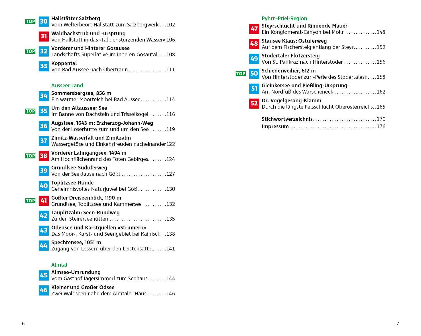Beispielinhalt (Bild) Wandern am Wasser Salzkammergut