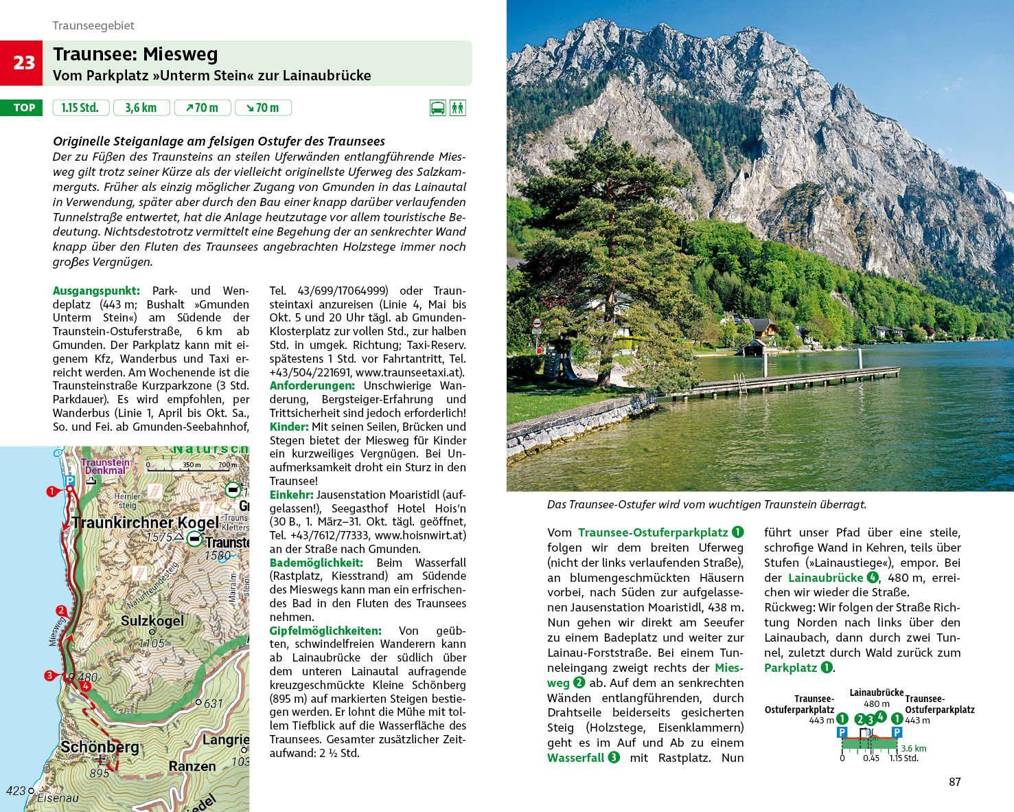 Beispielinhalt (Bild) Wandern am Wasser Salzkammergut