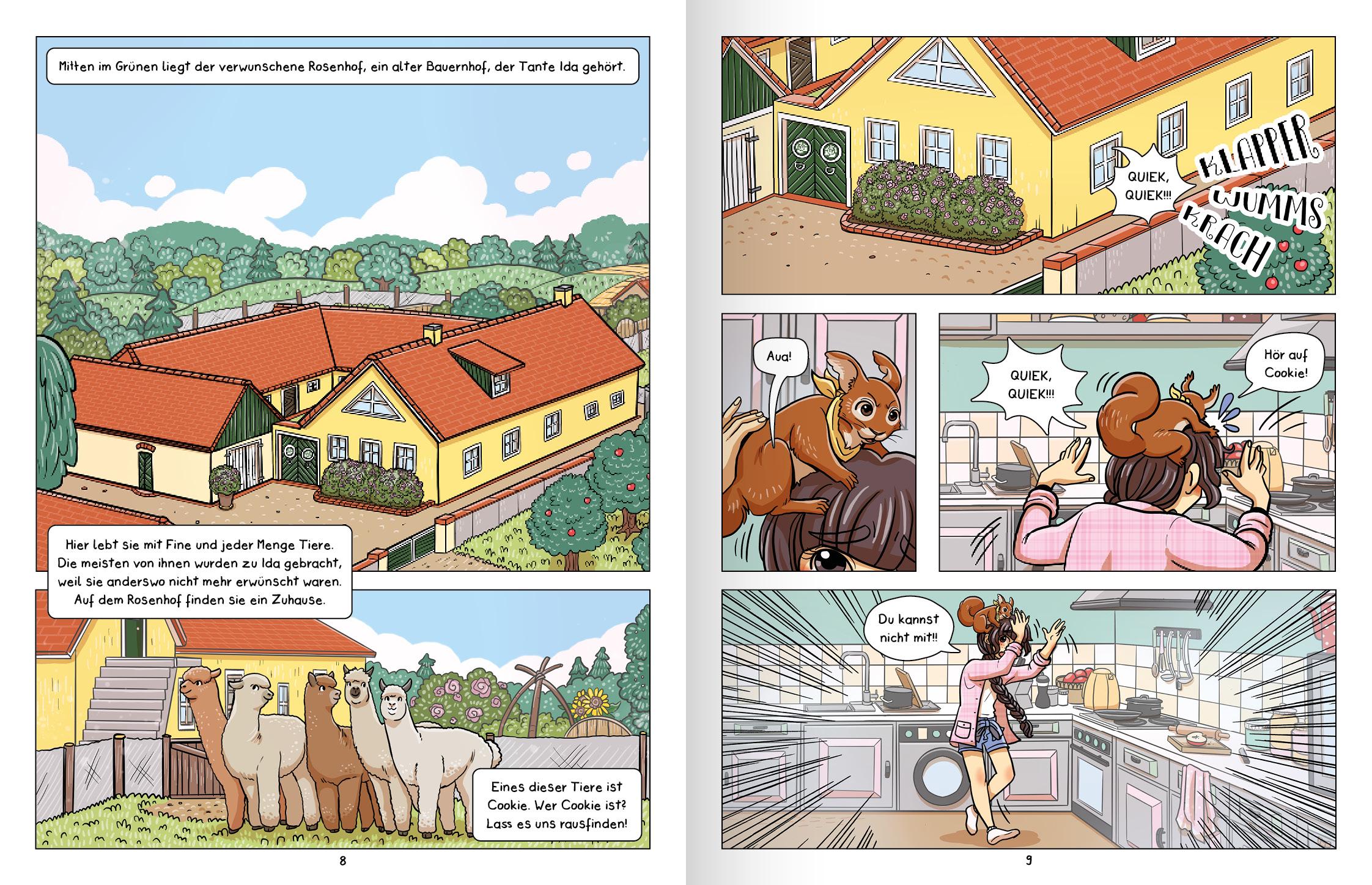 Beispielinhalt (Bild) Abenteuer vom Rosenhof. Im Zauberwald