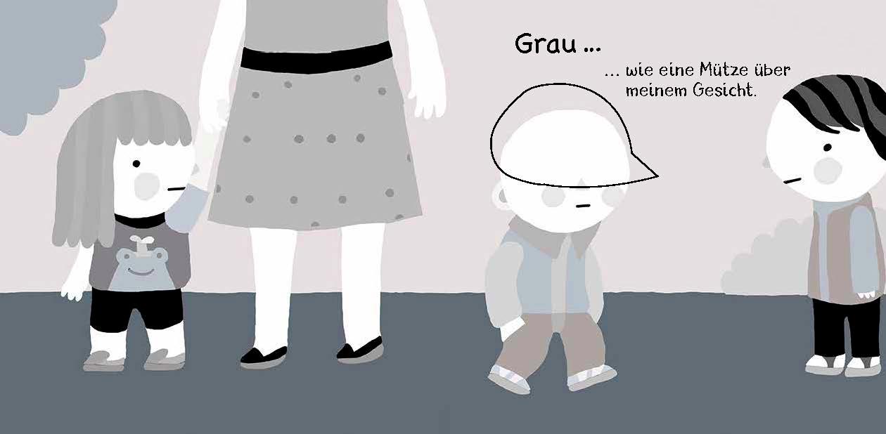 Beispielinhalt (Bild) Manchmal fühle ich mich Grau