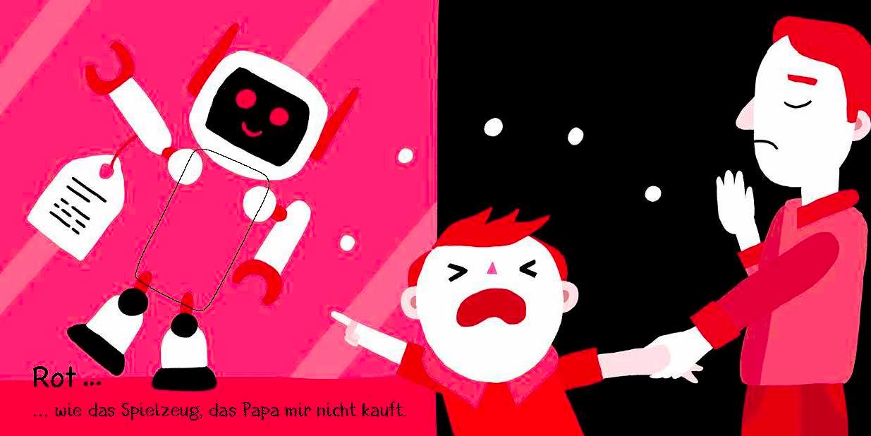 Beispielinhalt (Bild) Manchmal fühle ich mich Rot