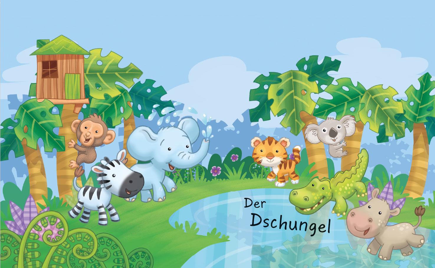 Beispielinhalt (Bild) Die kunterbunte Zeichenschule für Kinder. Zeichnen lernen ab 4 Jahren