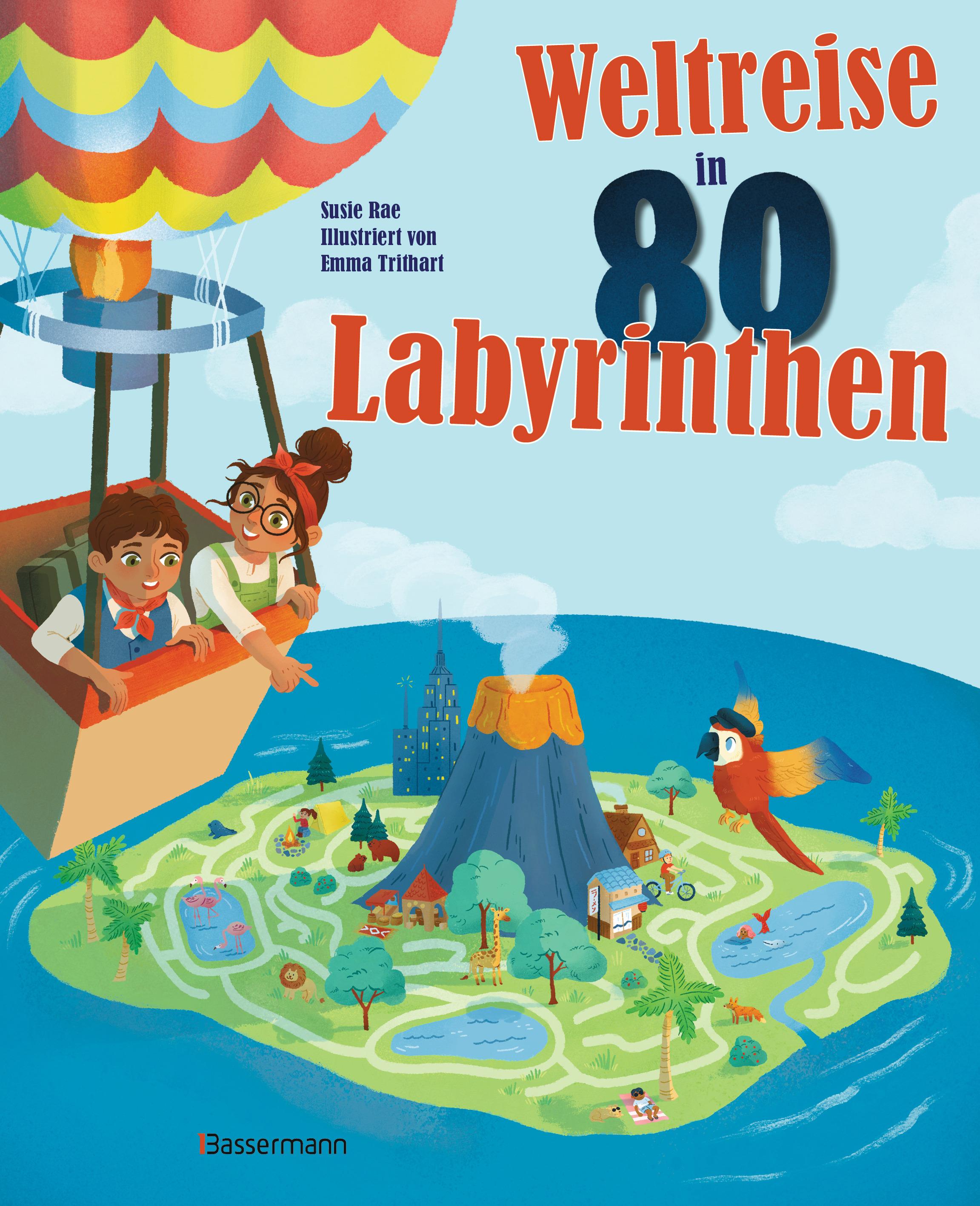 Vorderes Coverbild Weltreise in 80 Labyrinthen. Das Rätselbuch Für Kinder ab 7 Jahren