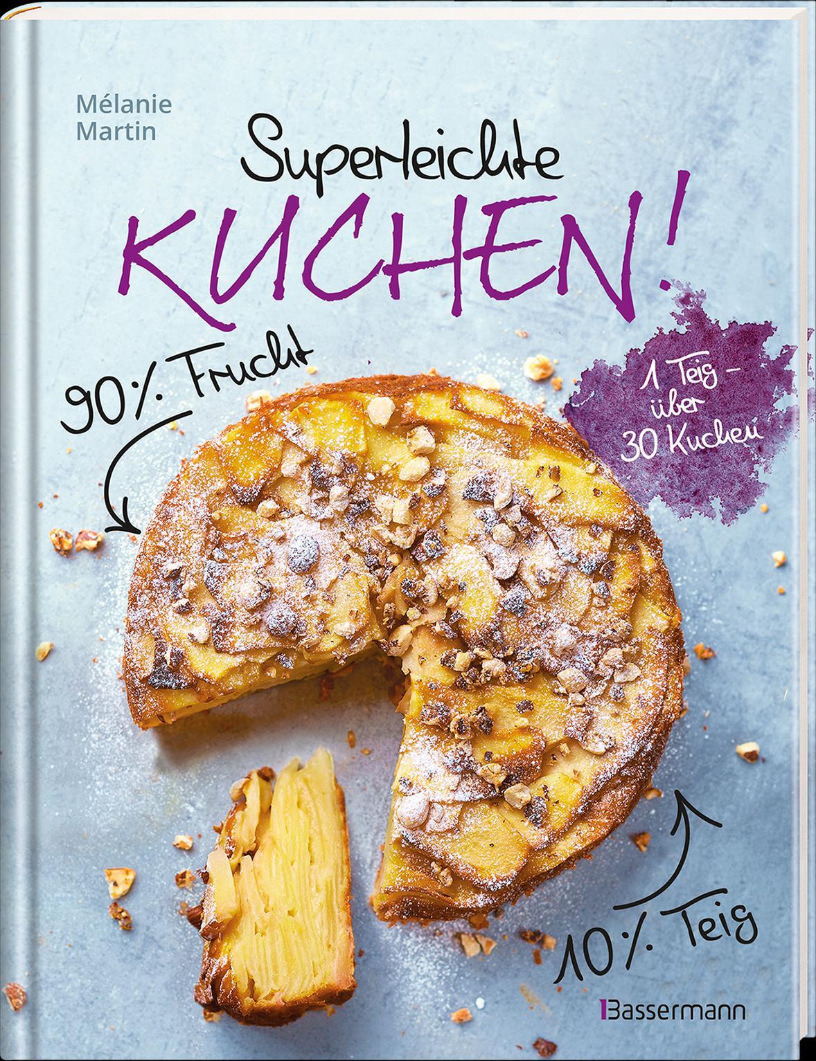 Beispielinhalt (Bild) Superleichte Kuchen! 90% Frucht, 10% Teig. Über 30 einfache Kuchenrezepte mit einem Grundteig