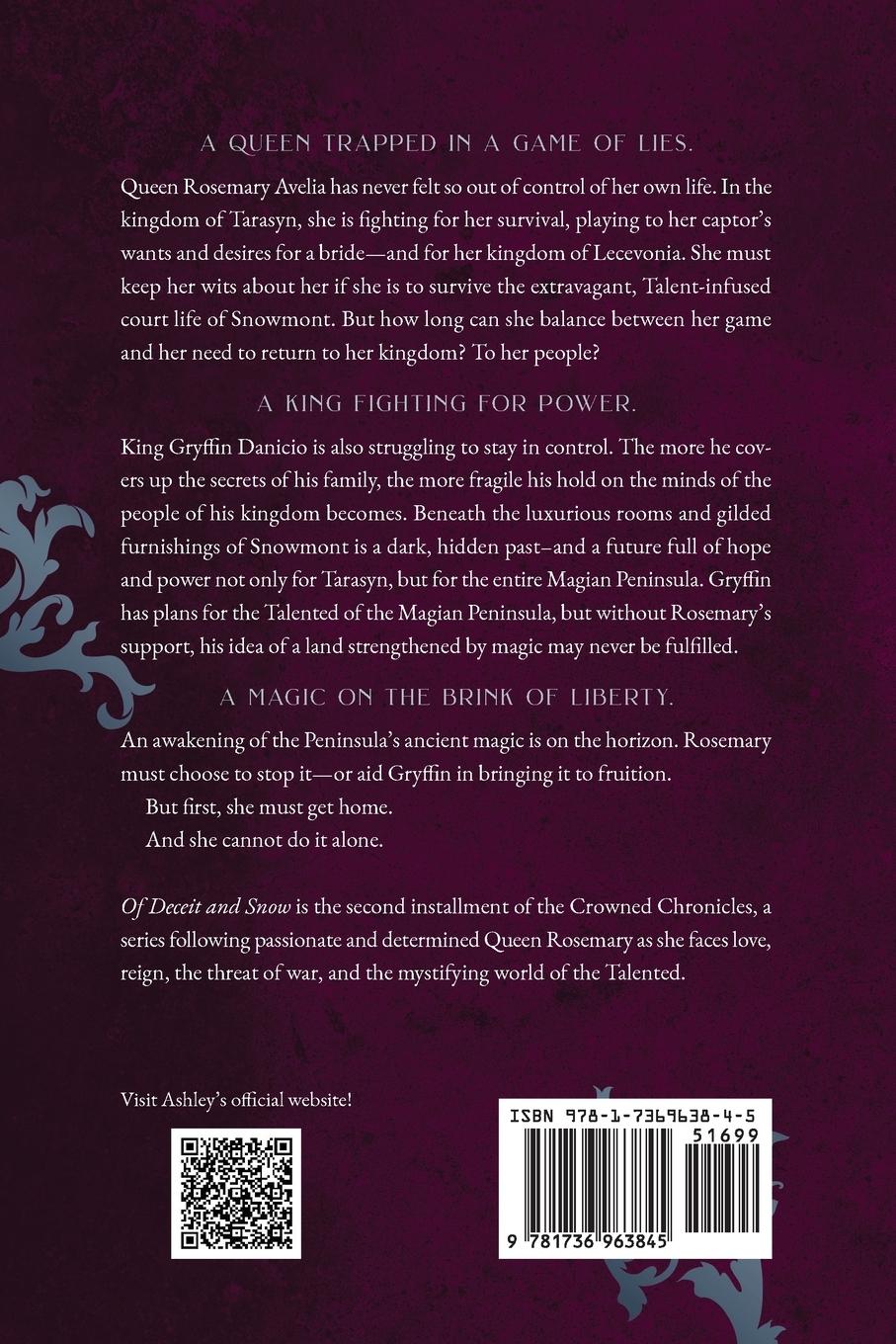 Rückseitencover Of Deceit and Snow