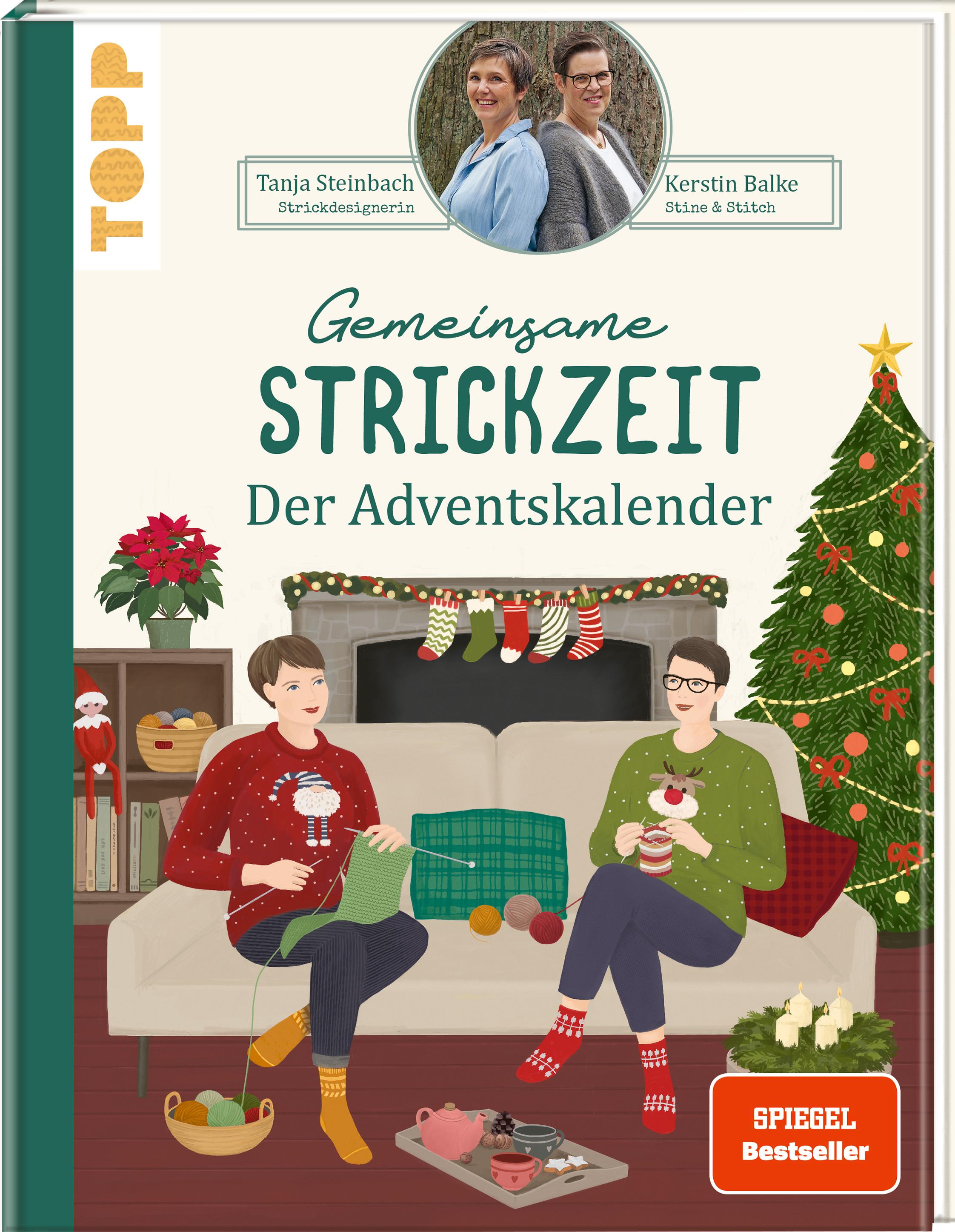 Vorderes Coverbild Gemeinsame Strickzeit. Der Adventskalender.